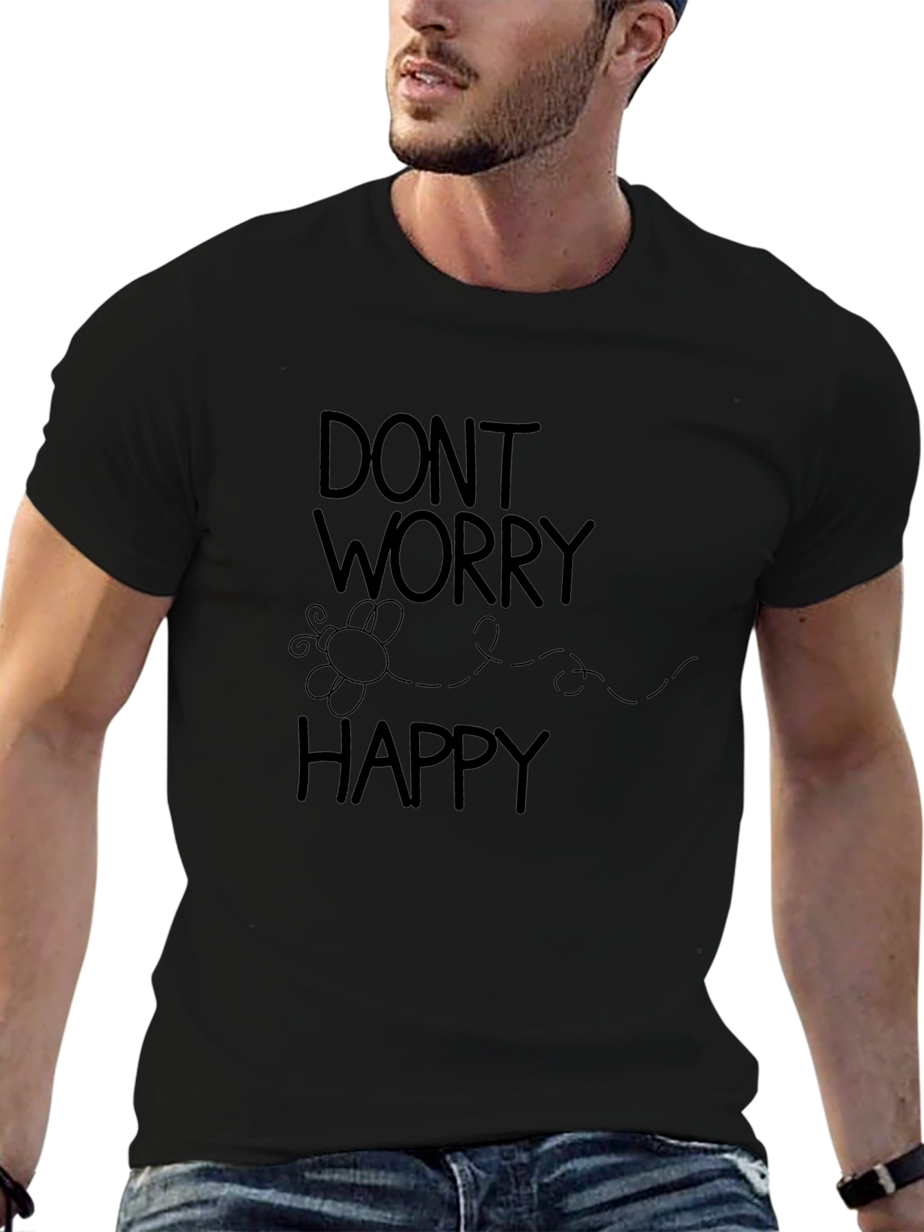 Dont Worry Bee Happy Graphic Tee
