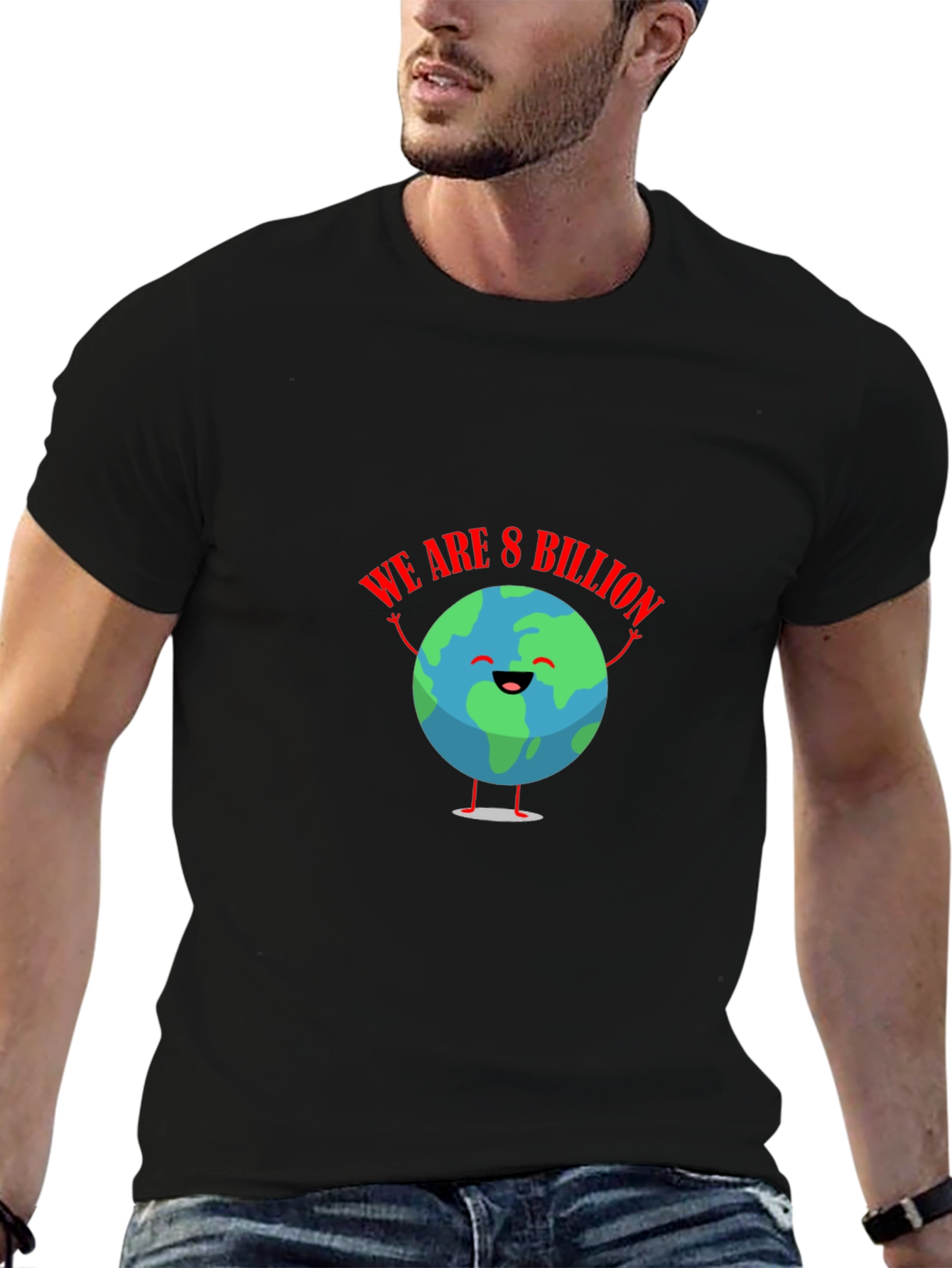 We Are 8 Billion Earth Graphic T-Shirt