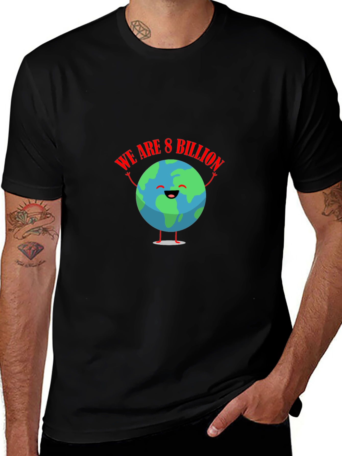 We Are 8 Billion Earth Graphic T-Shirt