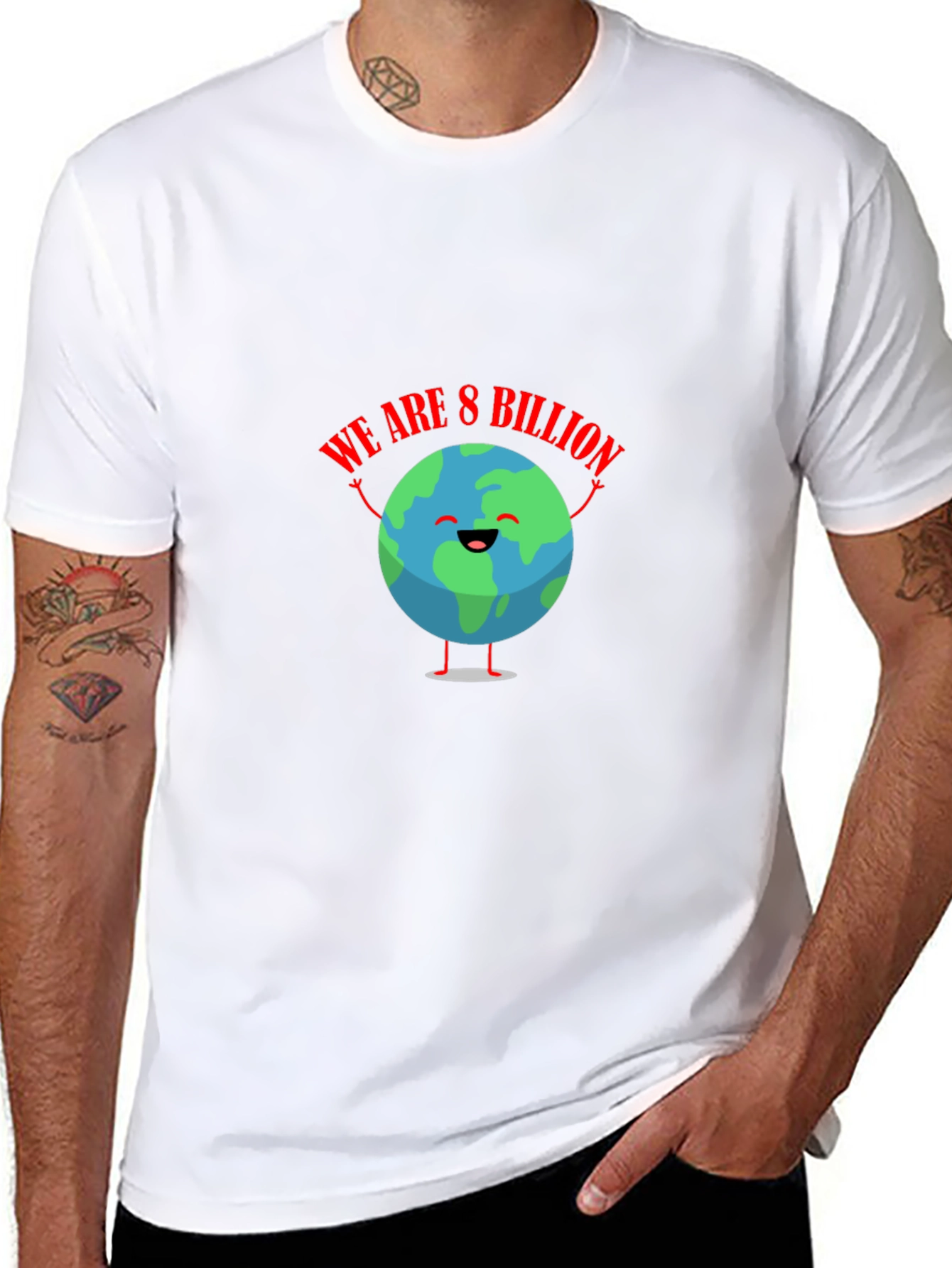 We Are 8 Billion Earth Graphic T-Shirt