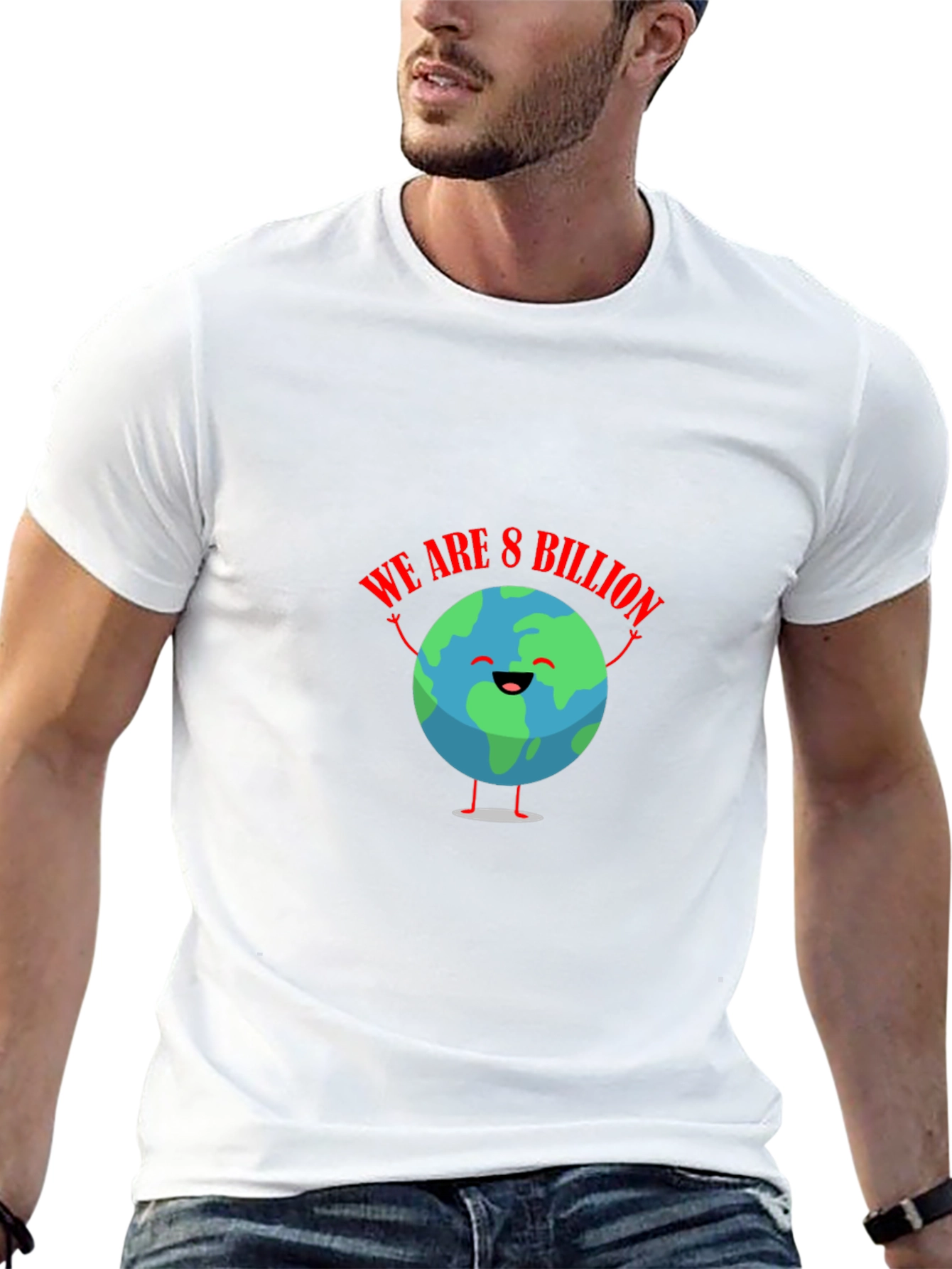 We Are 8 Billion Earth Graphic T-Shirt