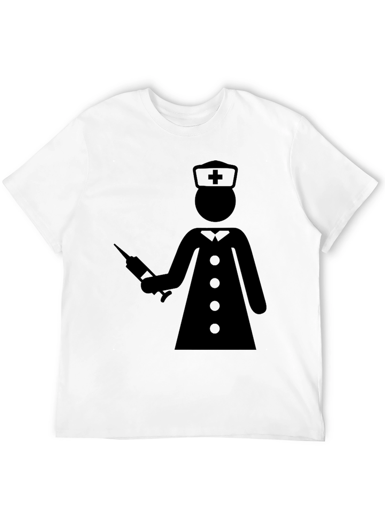 Nurse Stick Figure Graphic T-Shirt