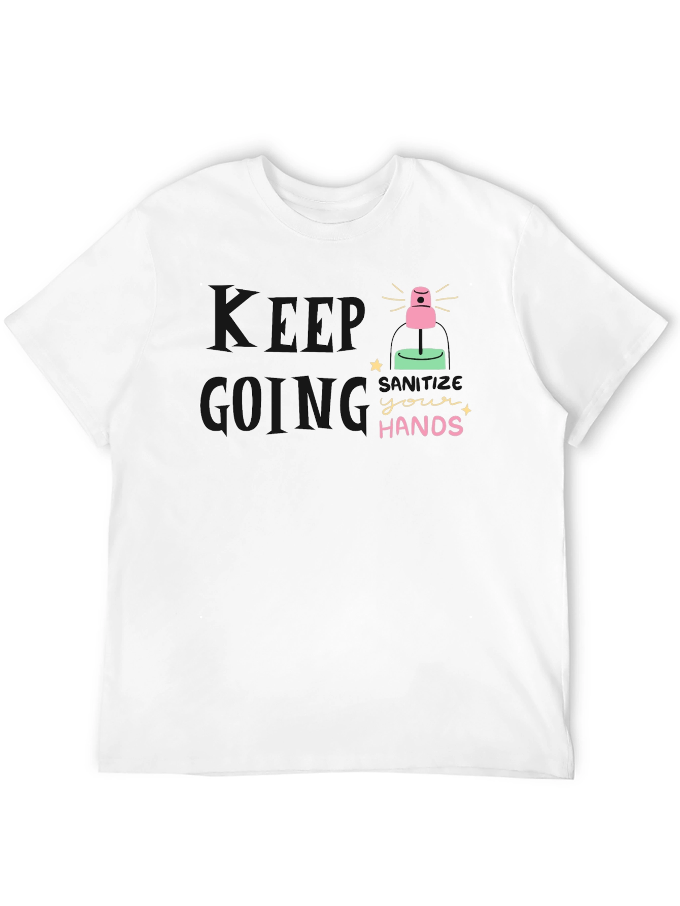 Sanitize Your Hands Black T-Shirt