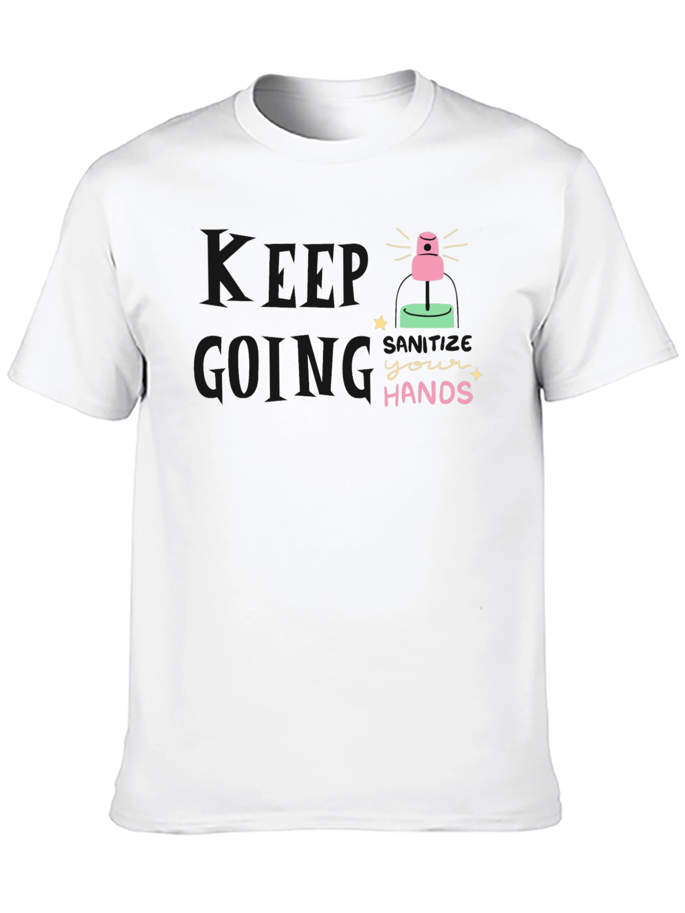 Sanitize Your Hands Black T-Shirt