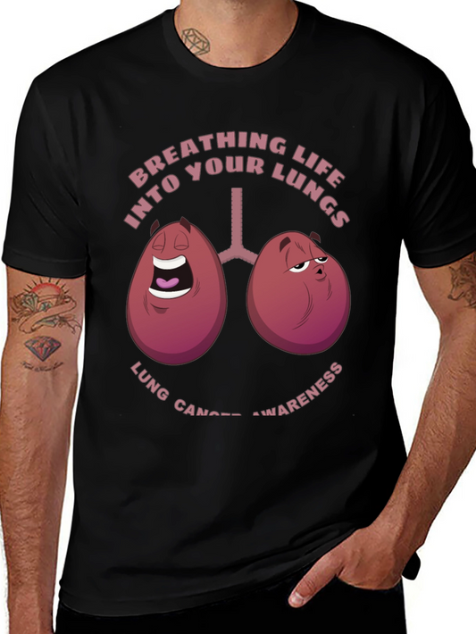 Breathing Life T-Shirt Lung Cancer Awareness Tee