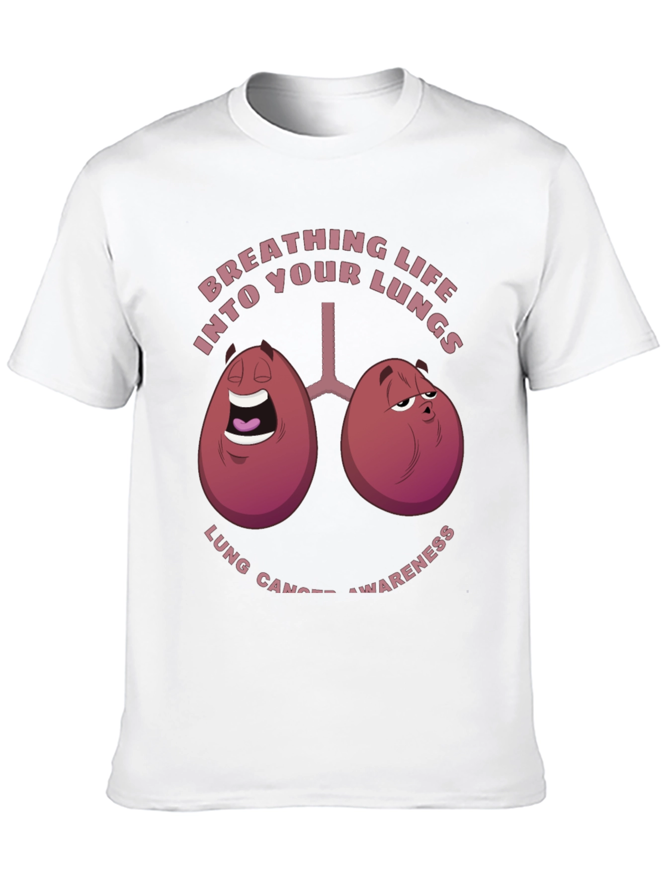Breathing Life T-Shirt Lung Cancer Awareness Tee