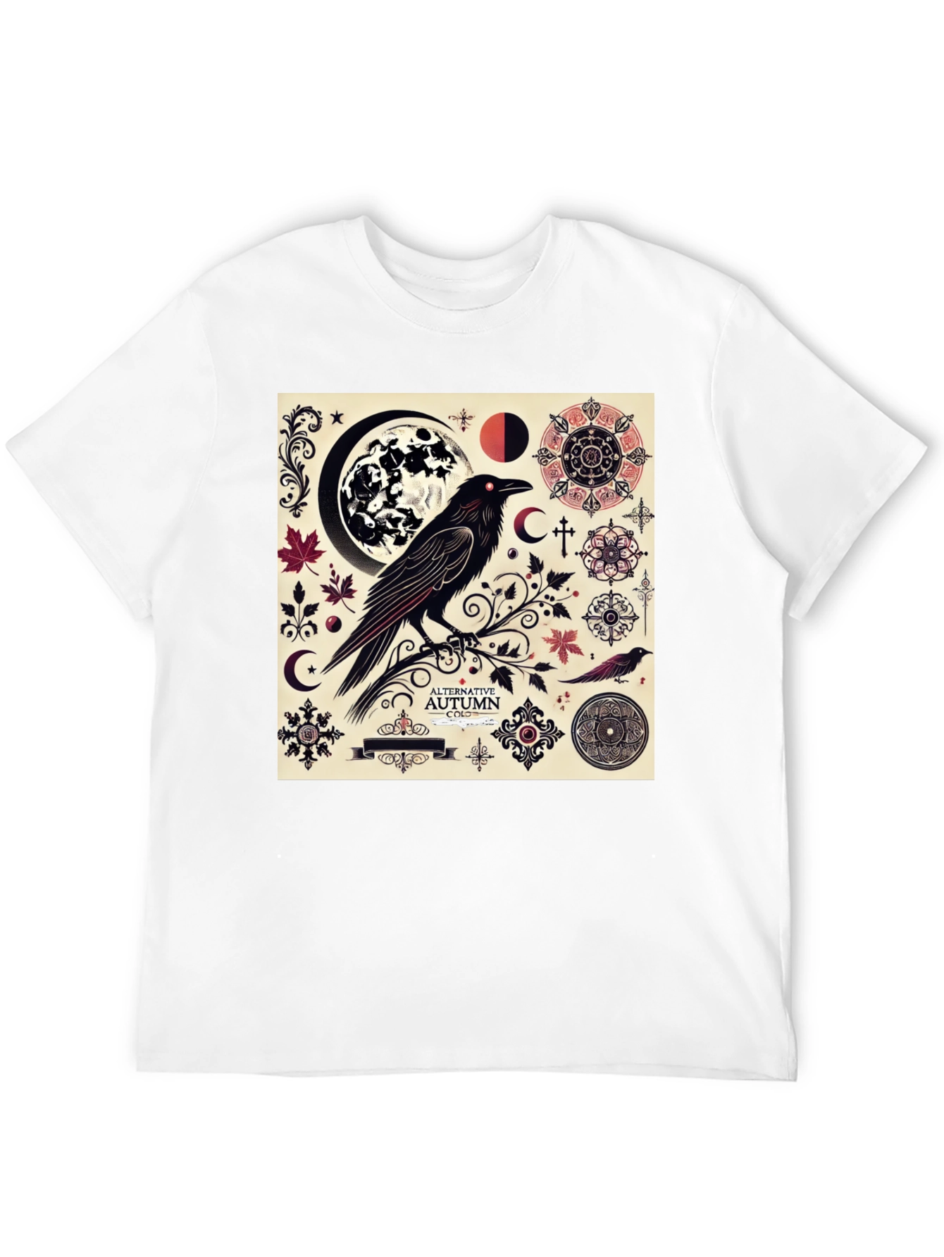 Raven Autumn Black T-Shirt