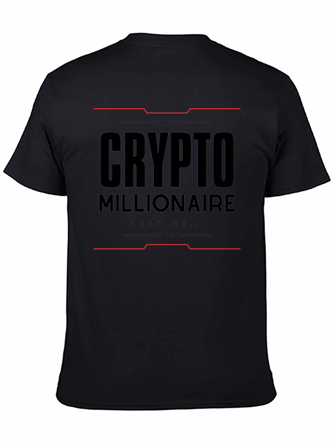 Crypto Millionaire Loading Black T-Shirt