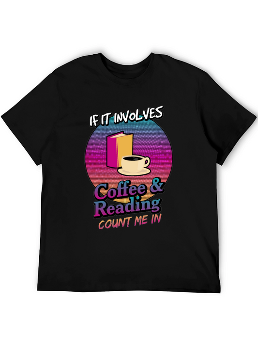 Coffee & Reading Graphic T-Shirt - Book Lover Tee