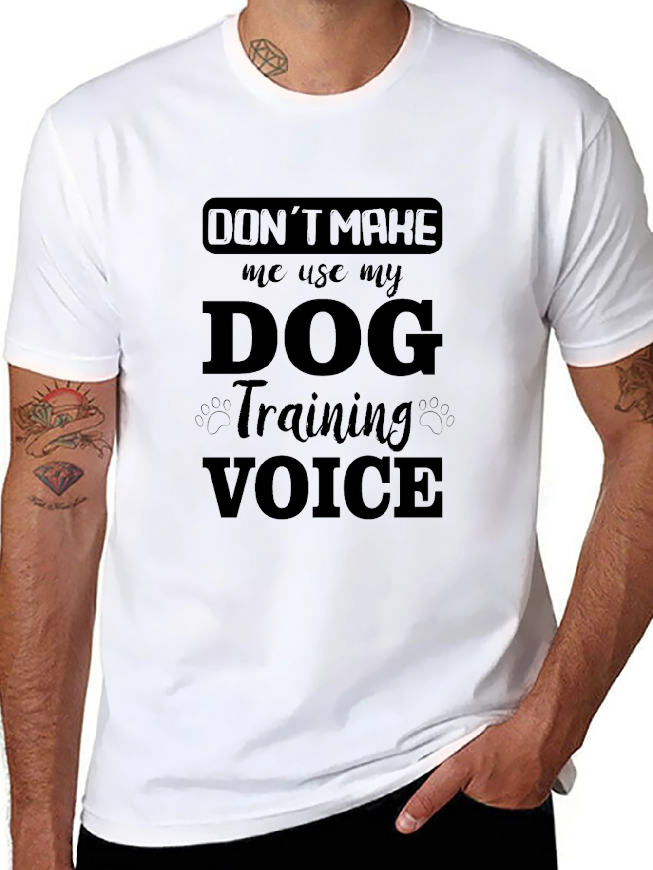 Dog Training Voice T-Shirt - Funny Dog Lover Tee