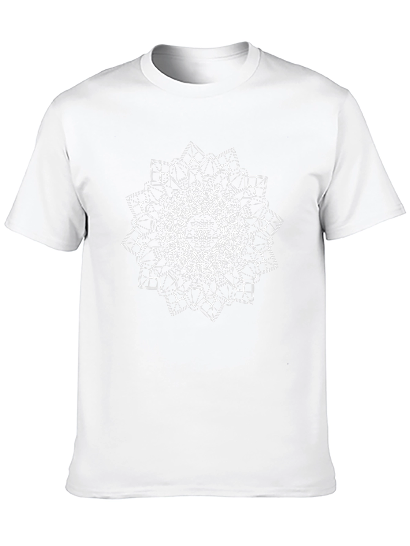 Geometric Mandala Graphic Tee - Modern Style