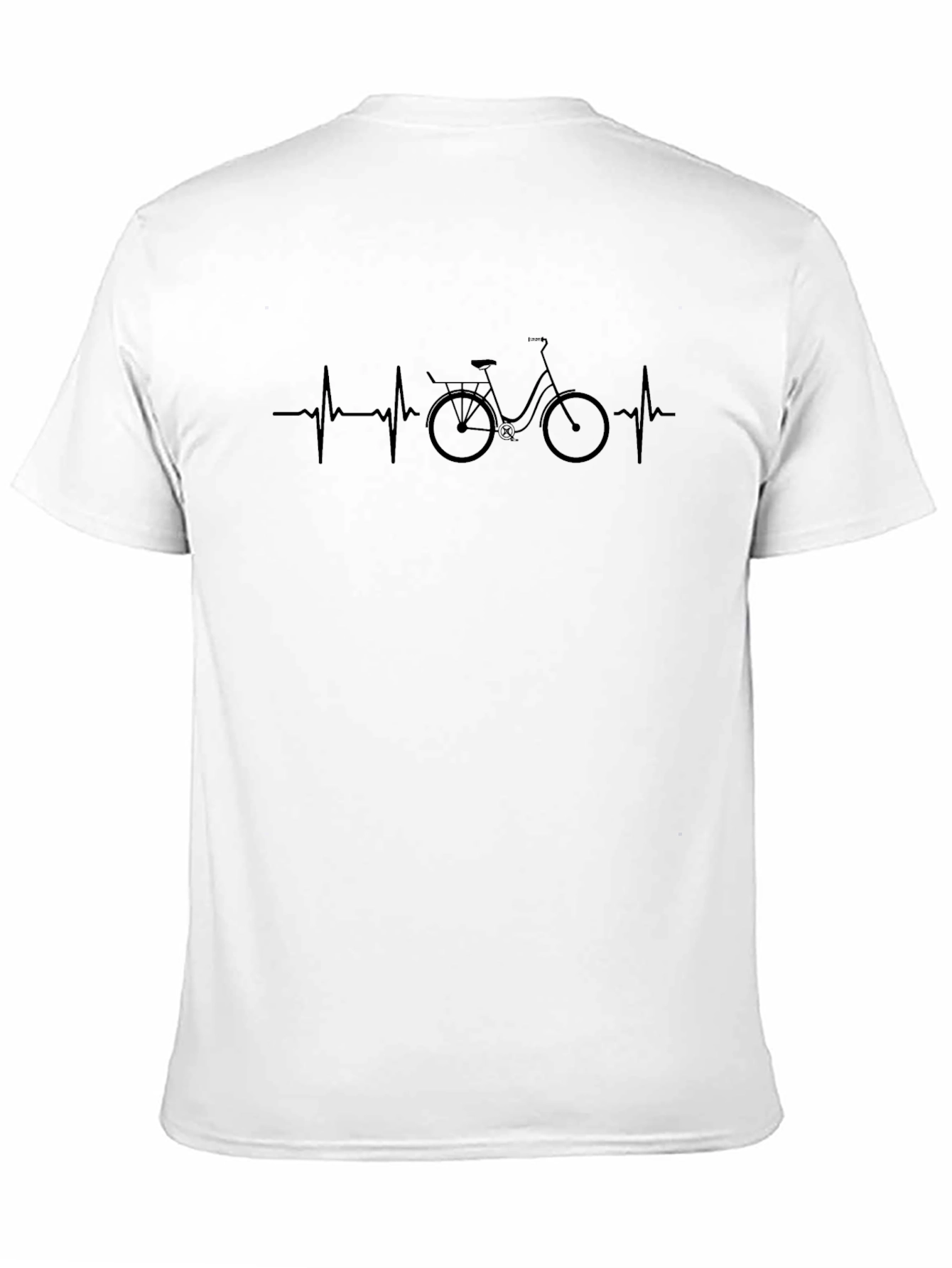 Cycling Heartbeat T-Shirt - Black