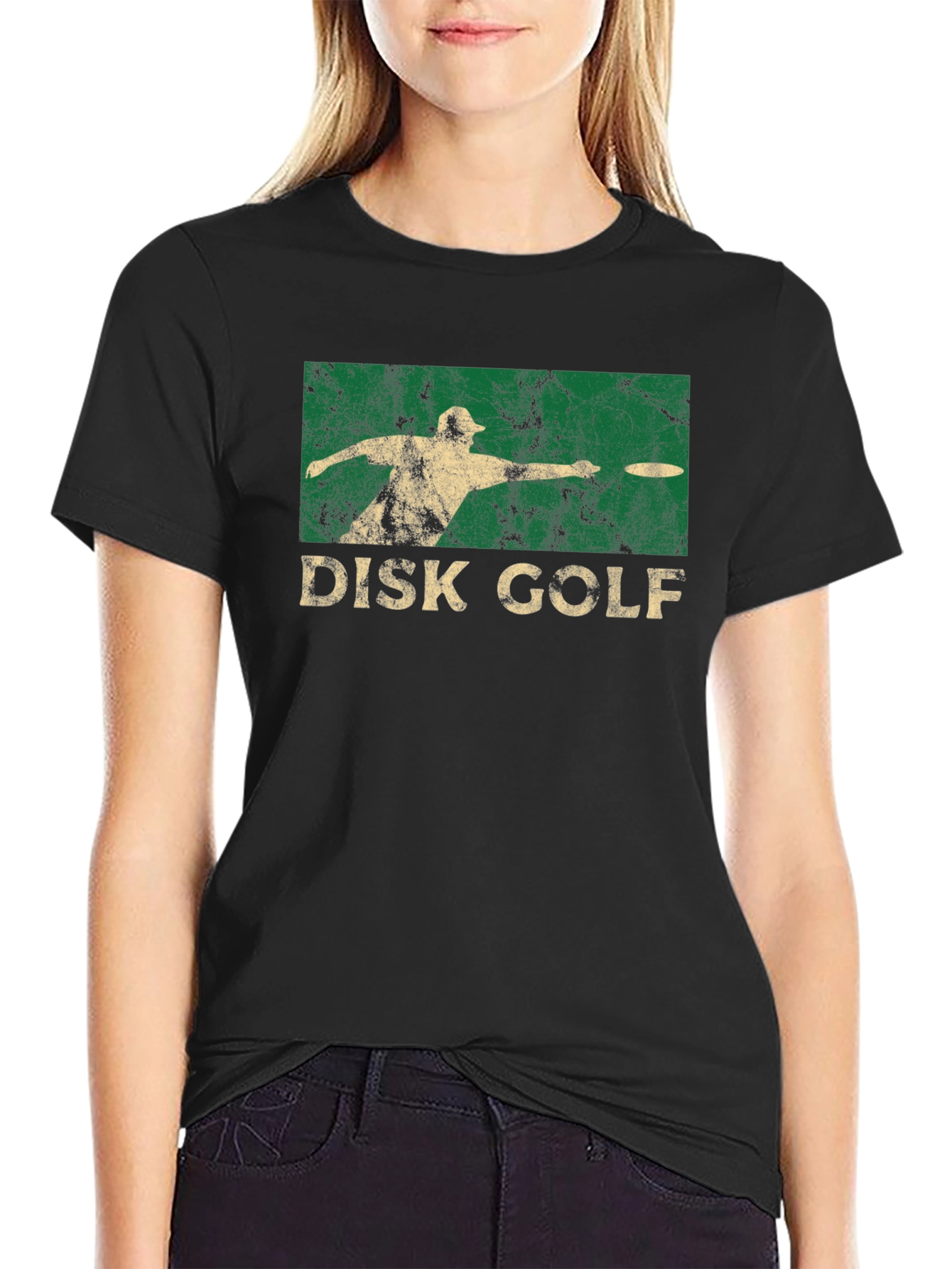 Disk Golf Graphic Tee - Black