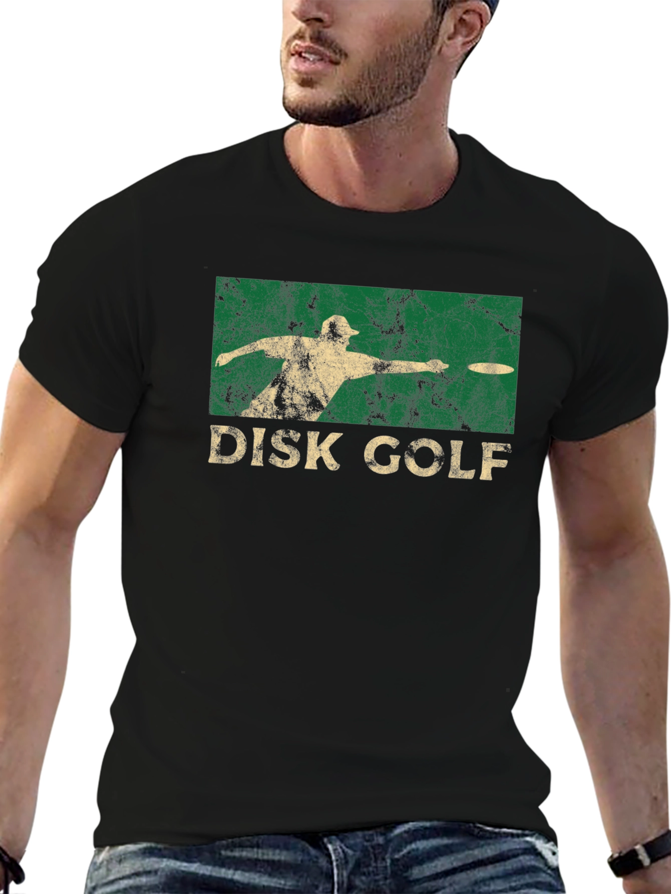 Disk Golf Graphic Tee - Black