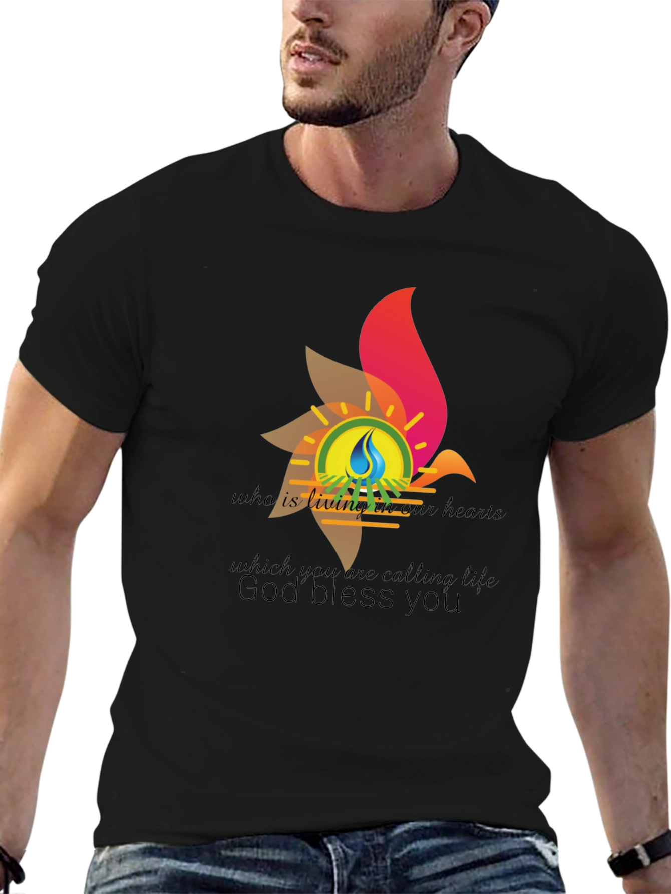 Inspirational Graphic Tee - God Bless You T-Shirt