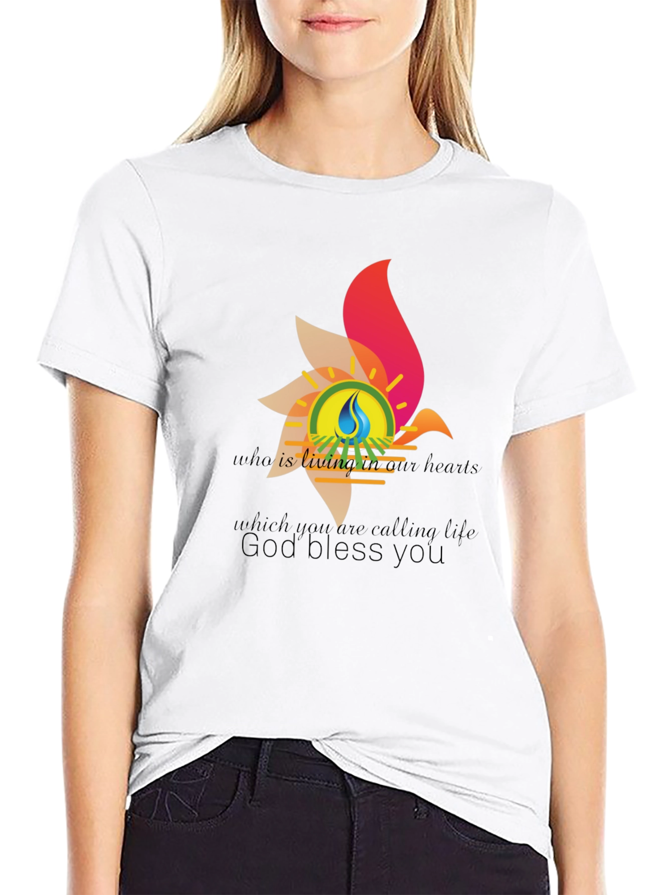 Inspirational Graphic Tee - God Bless You T-Shirt