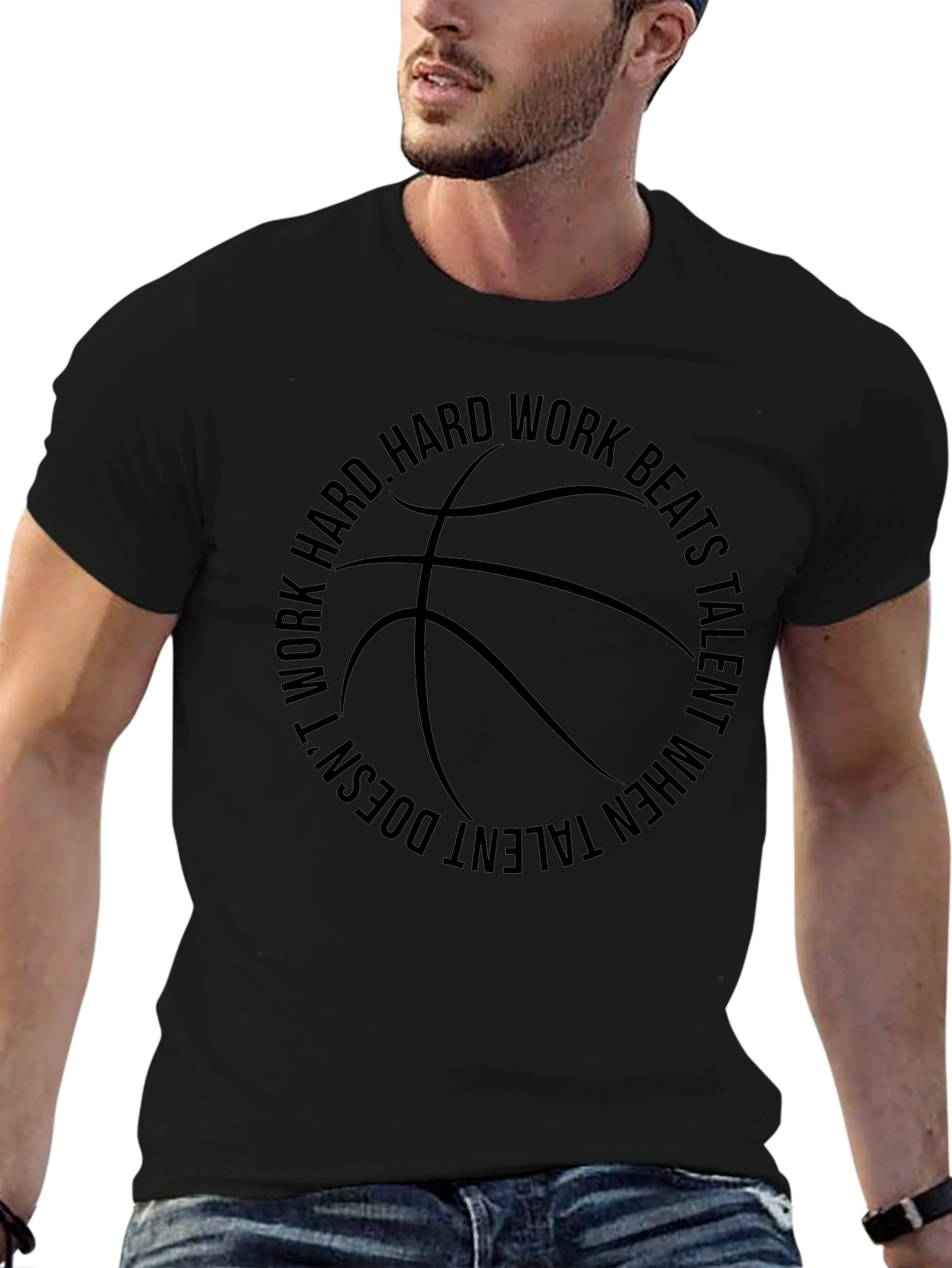 Motivational Basketball Graphic T-Shirt
