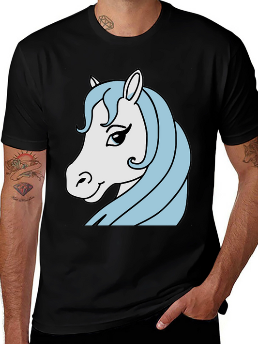 Horse Graphic Tee - Mens Black T-Shirt
