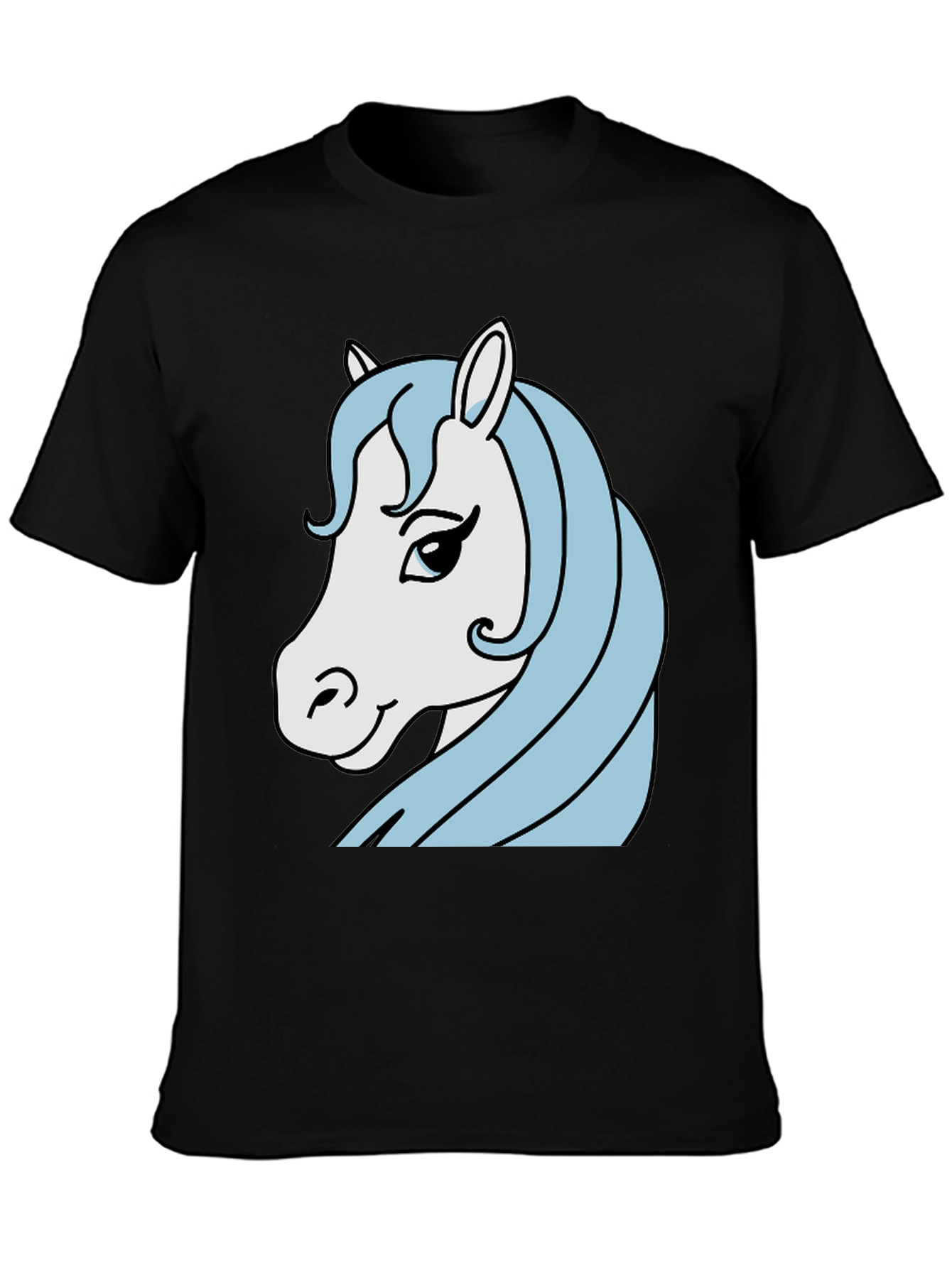 Horse Graphic Tee - Mens Black T-Shirt