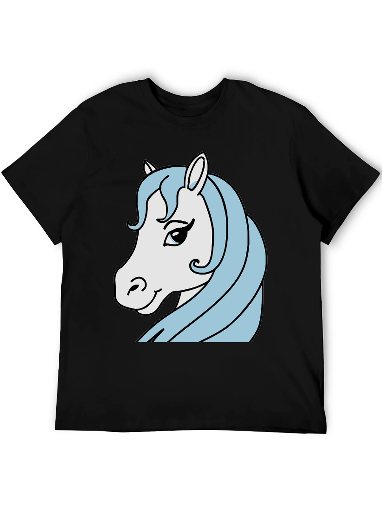 Horse Graphic Tee - Mens Black T-Shirt