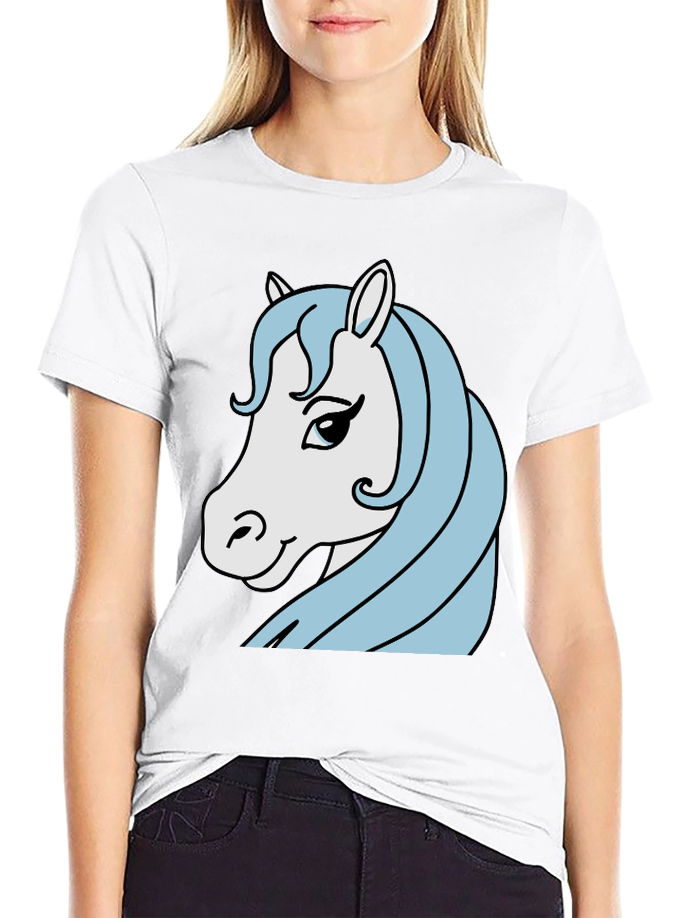 Horse Graphic Tee - Mens Black T-Shirt