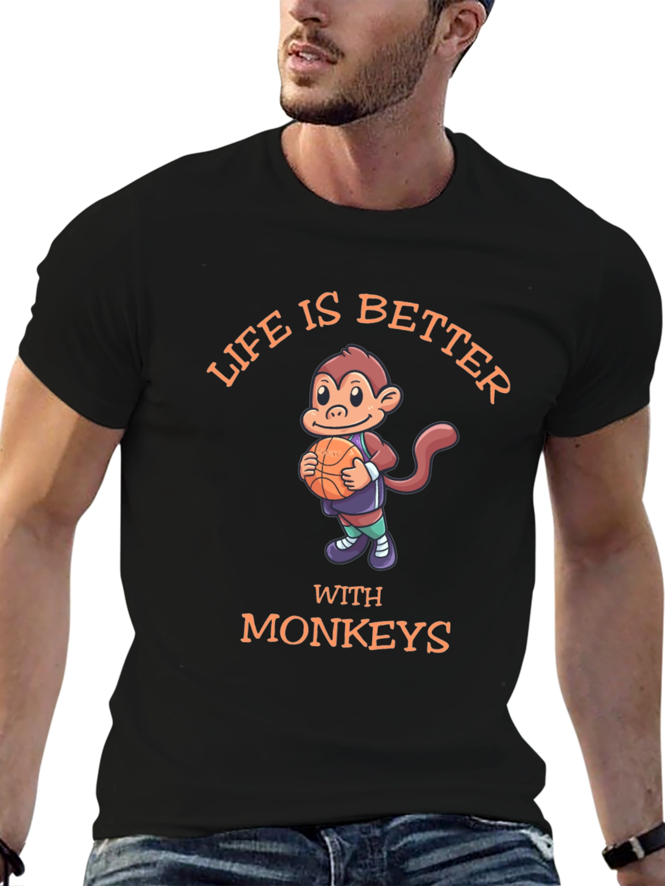 Life is Better With Monkeys T-Shirt