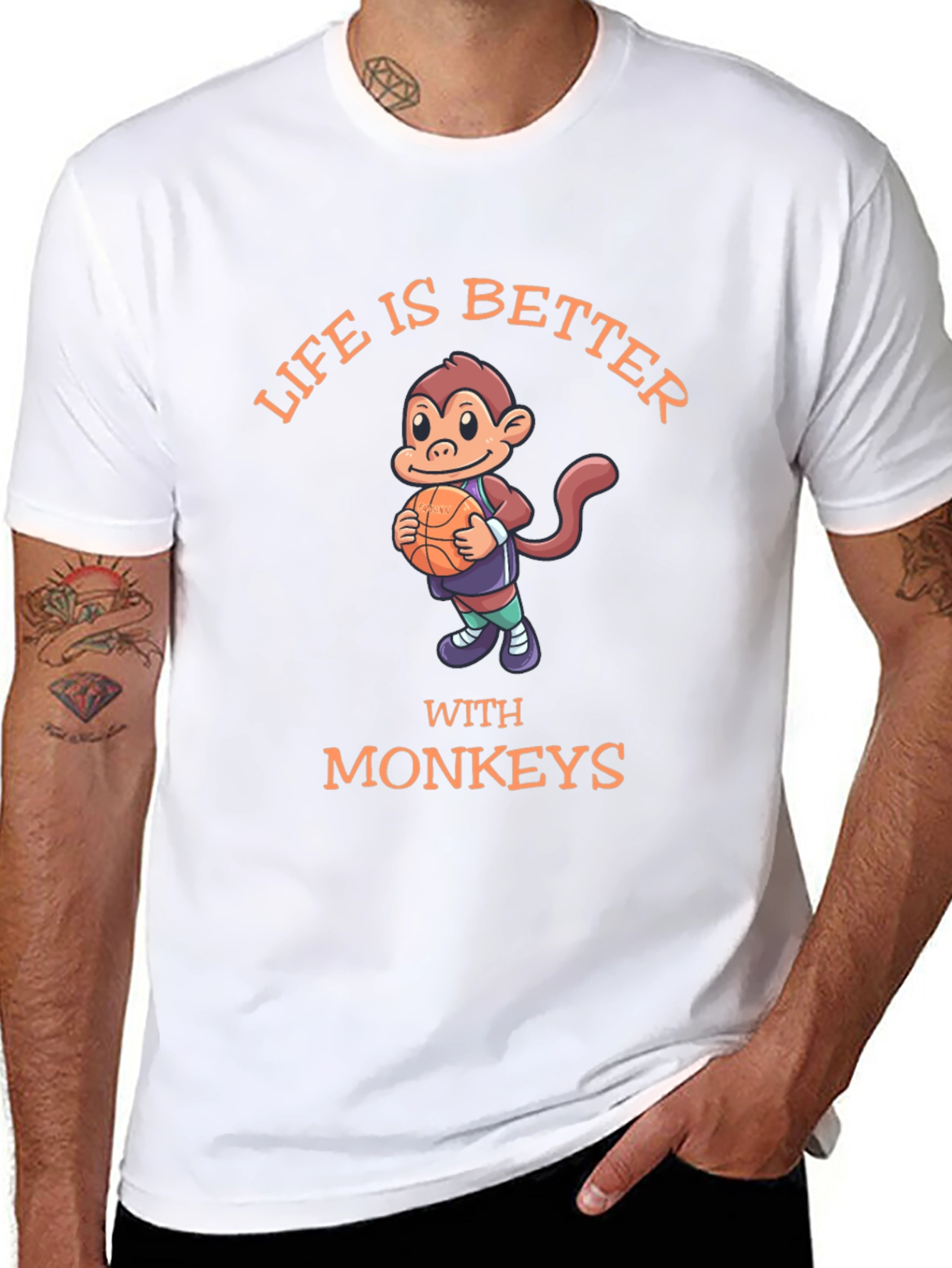 Life is Better With Monkeys T-Shirt