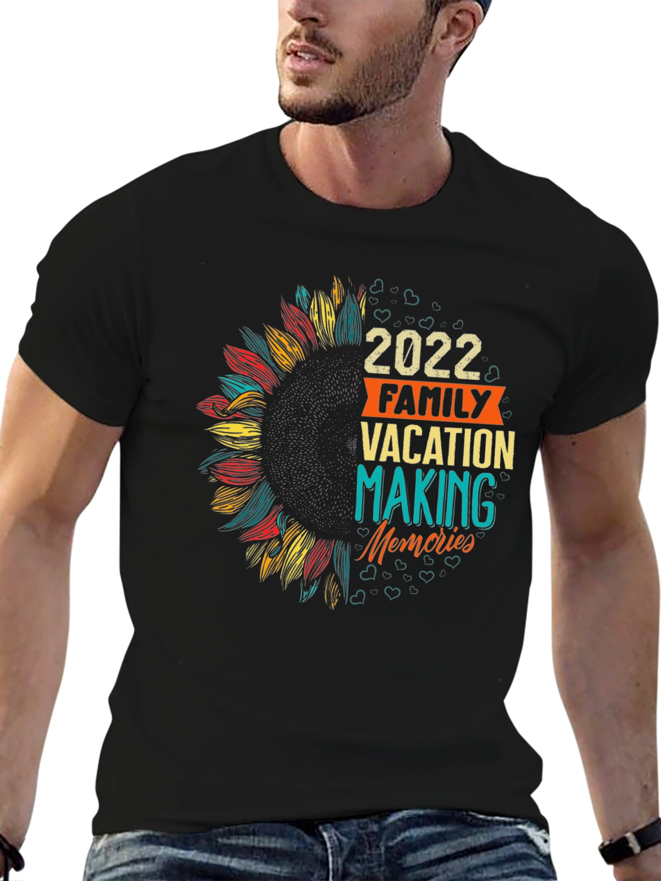 2022 Family Vacation Sunflower Tee