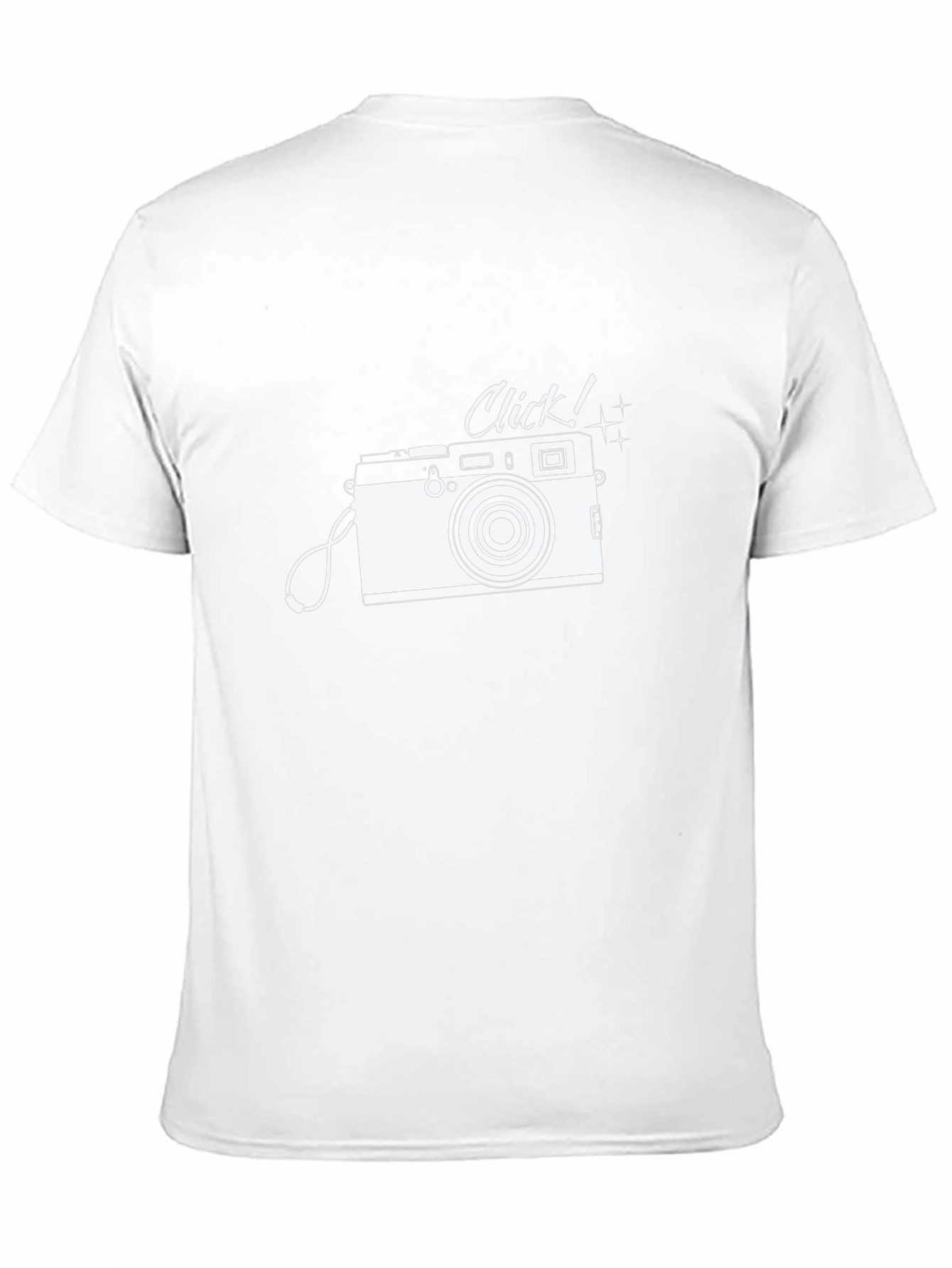 Retro Camera Click Graphic Tee - Black