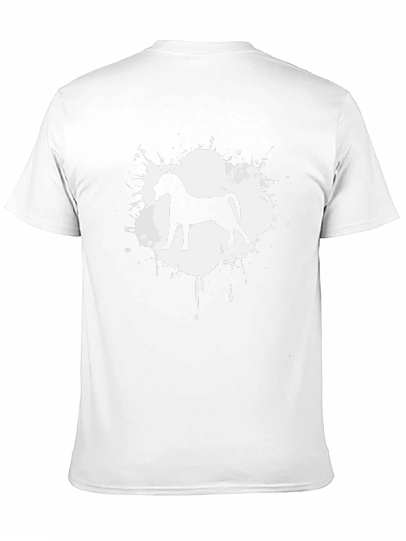 Dog Silhouette Graphic Tee - Black Unisex T-Shirt