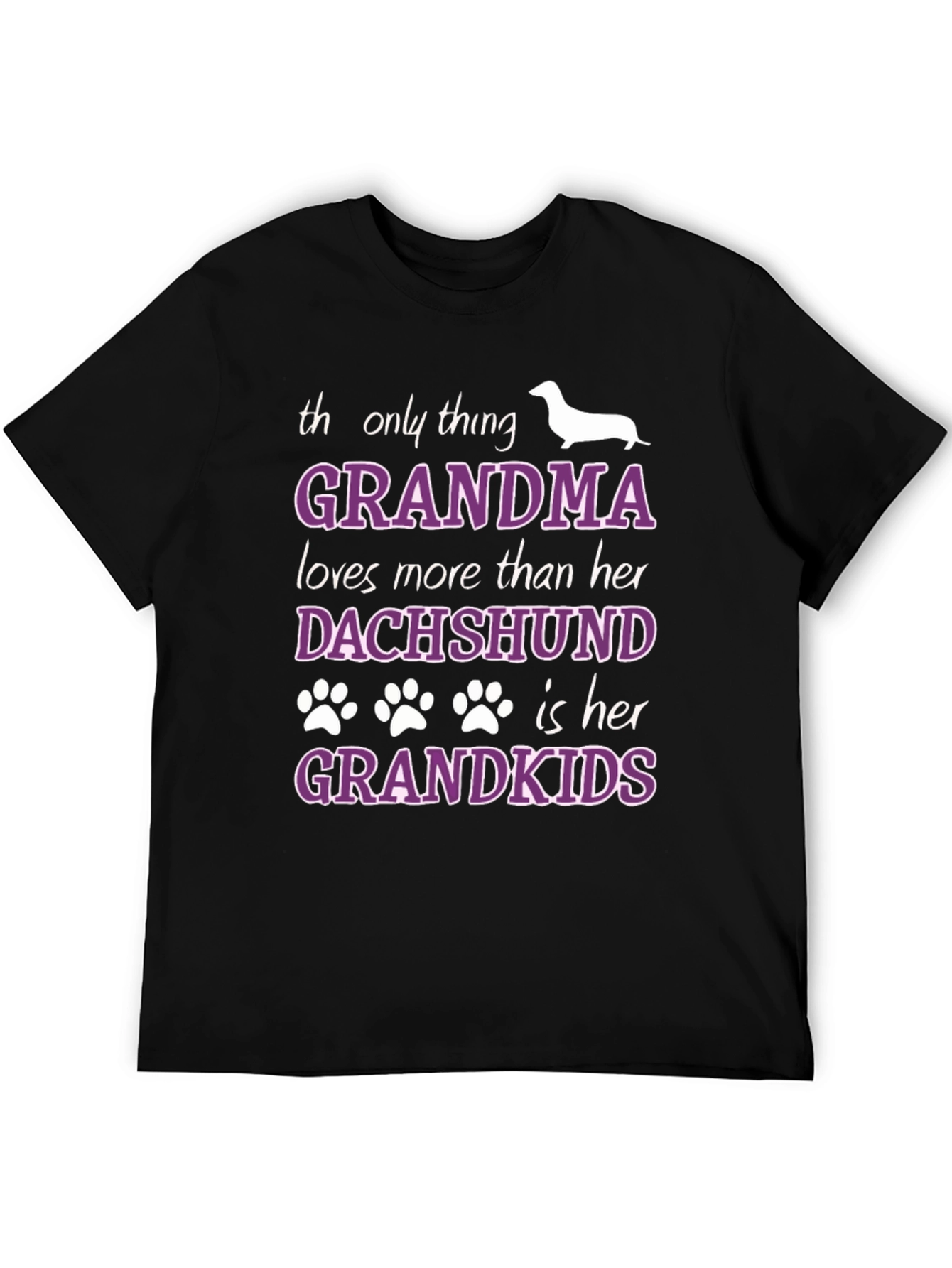 Grandma Dachshund Grandkids T-Shirt