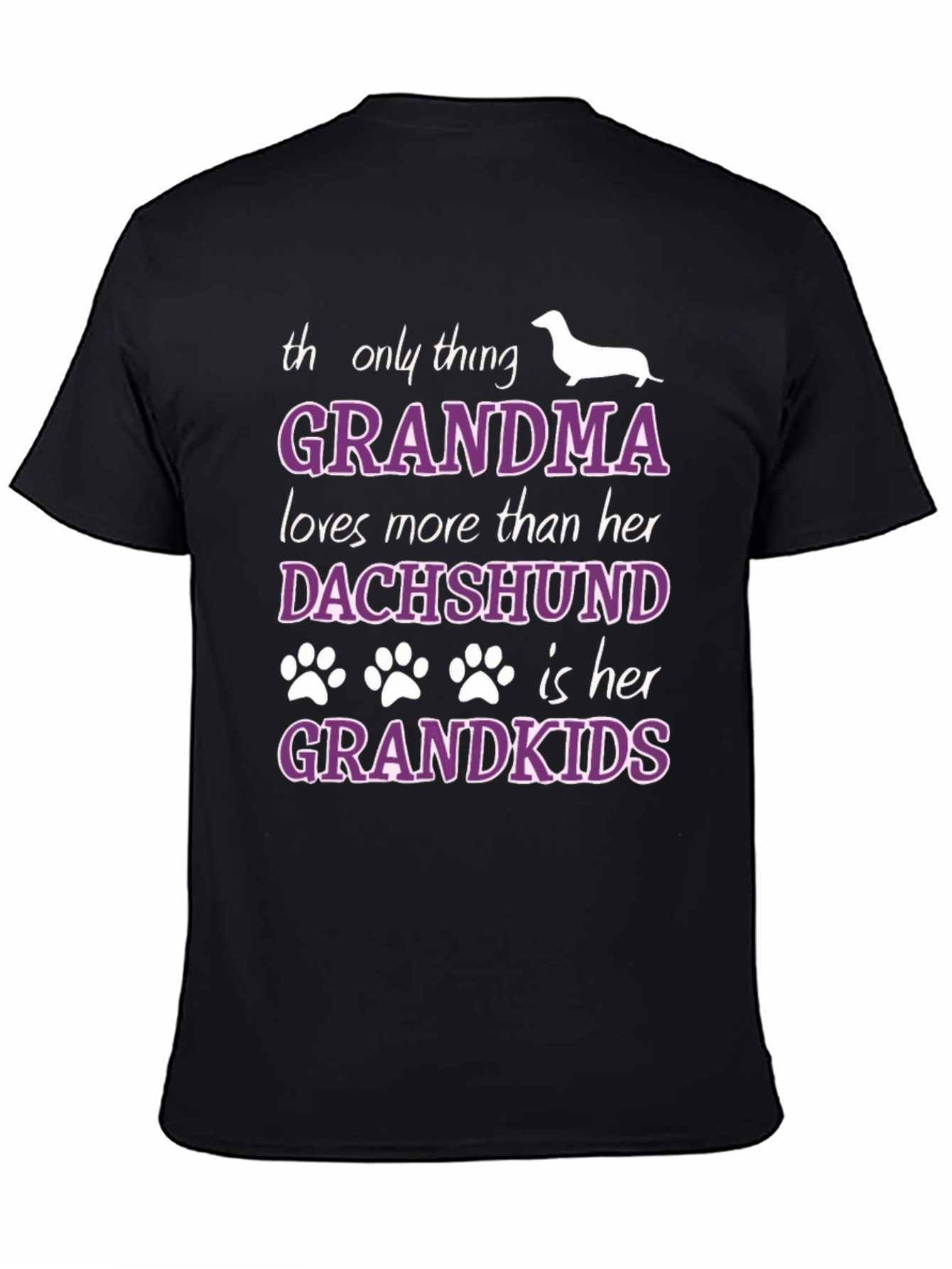 Grandma Dachshund Grandkids T-Shirt