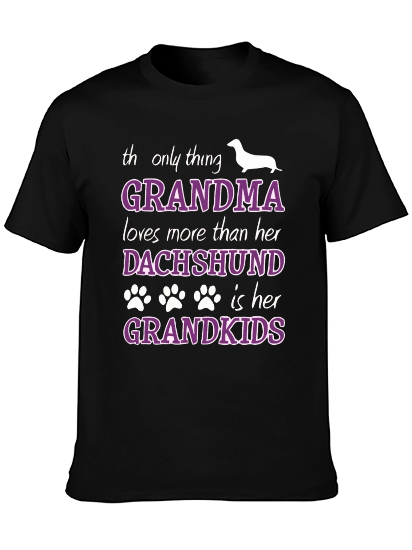Grandma Dachshund Grandkids T-Shirt
