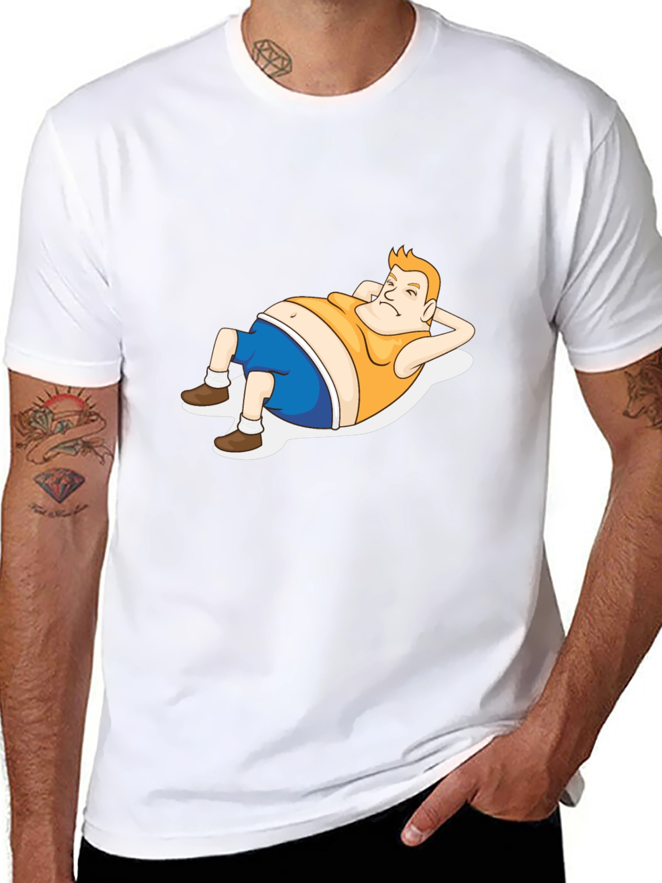 Funny Cartoon Man T-Shirt