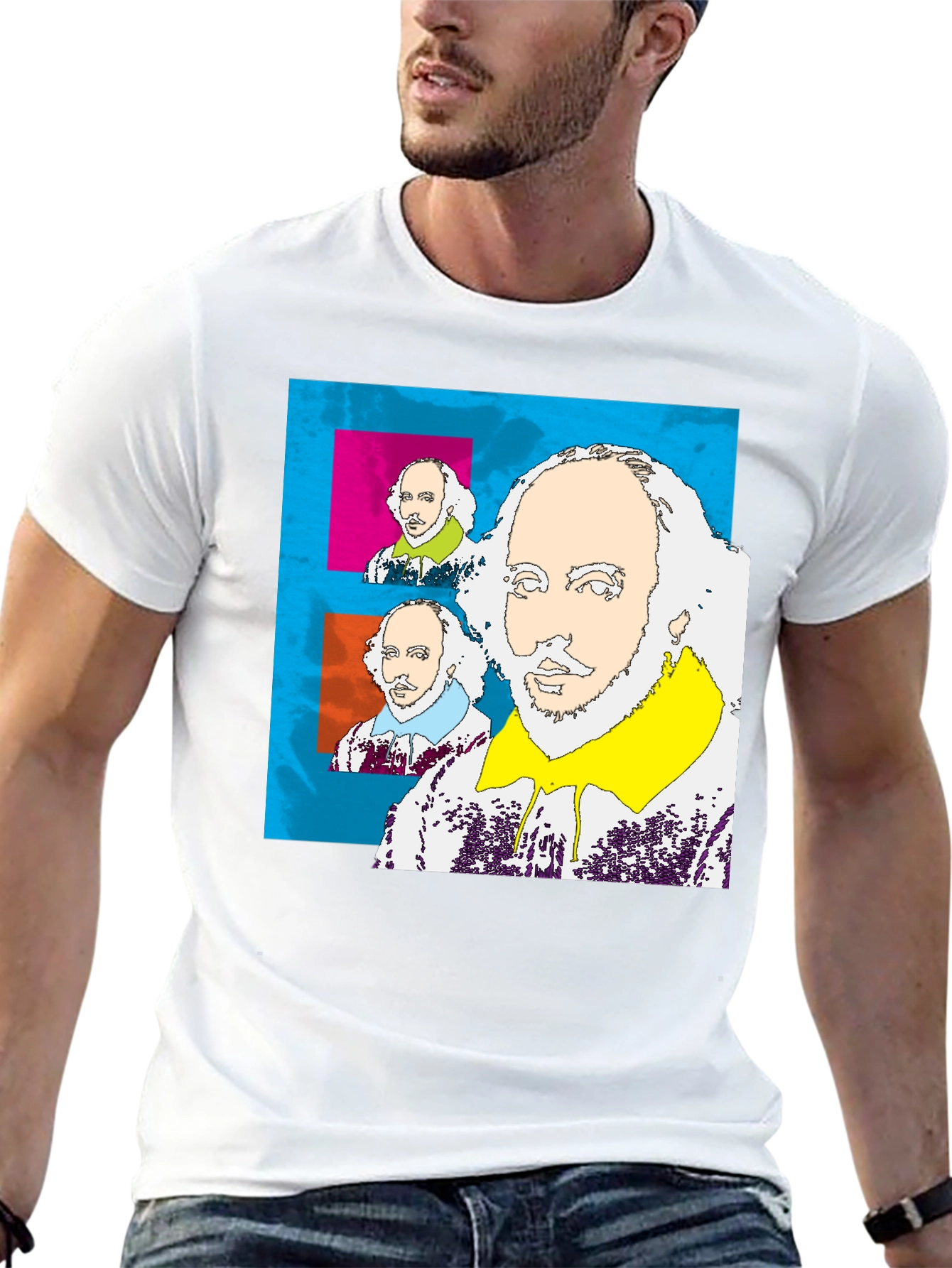 Shakespeare Pop Art T-Shirt - Bold and Unique Design