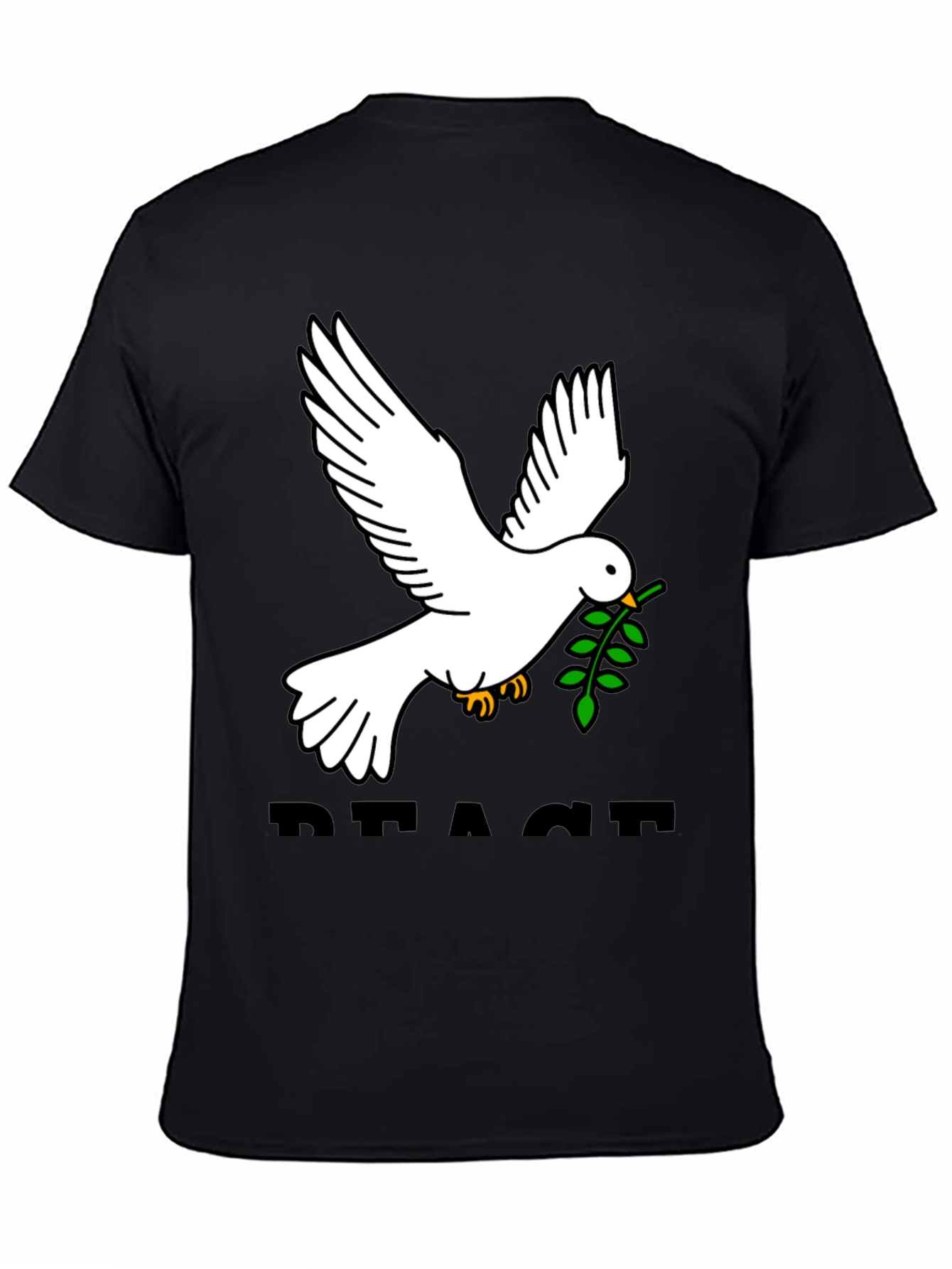 Peace Dove Graphic Tee - Black
