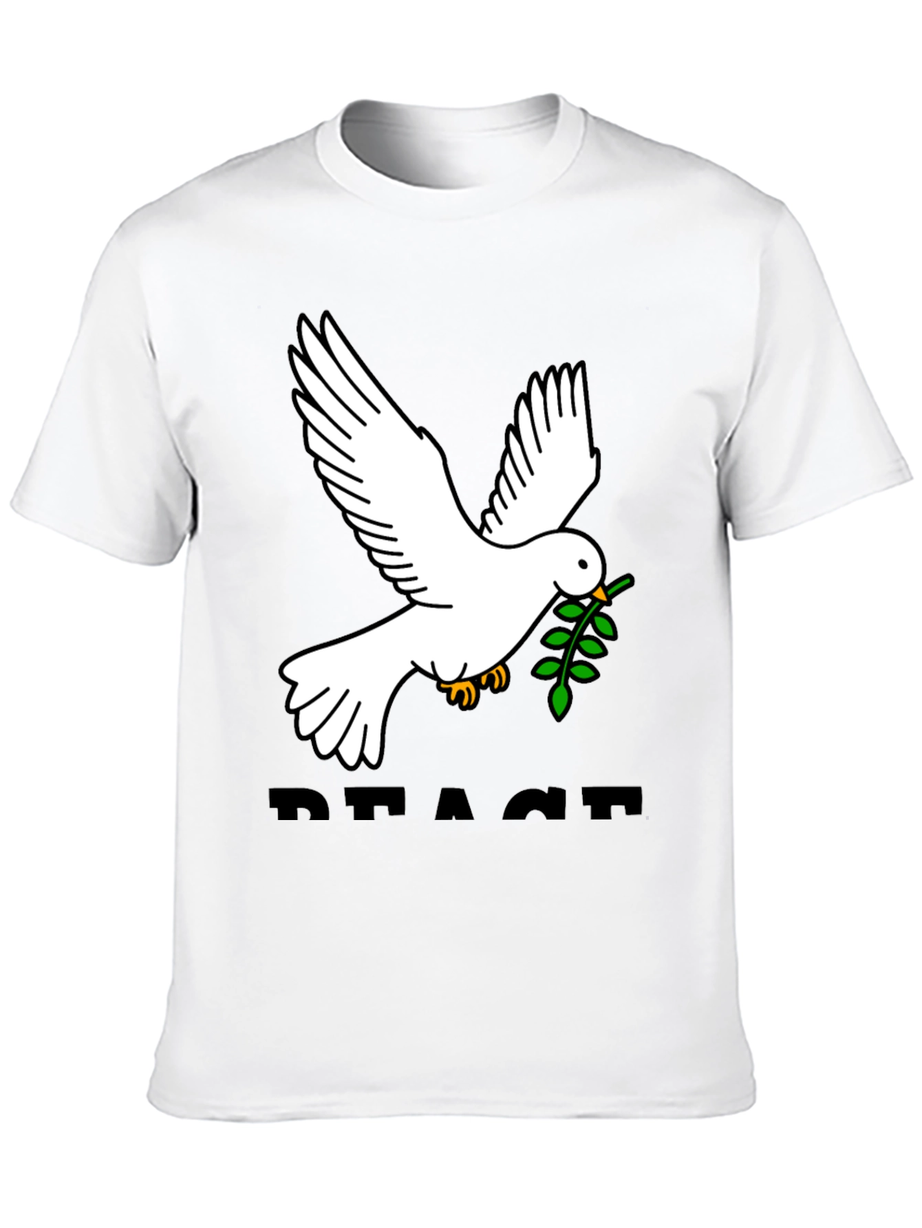 Peace Dove Graphic Tee - Black