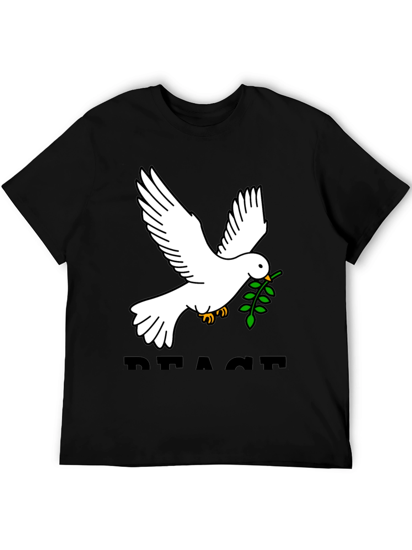 Peace Dove Graphic Tee - Black