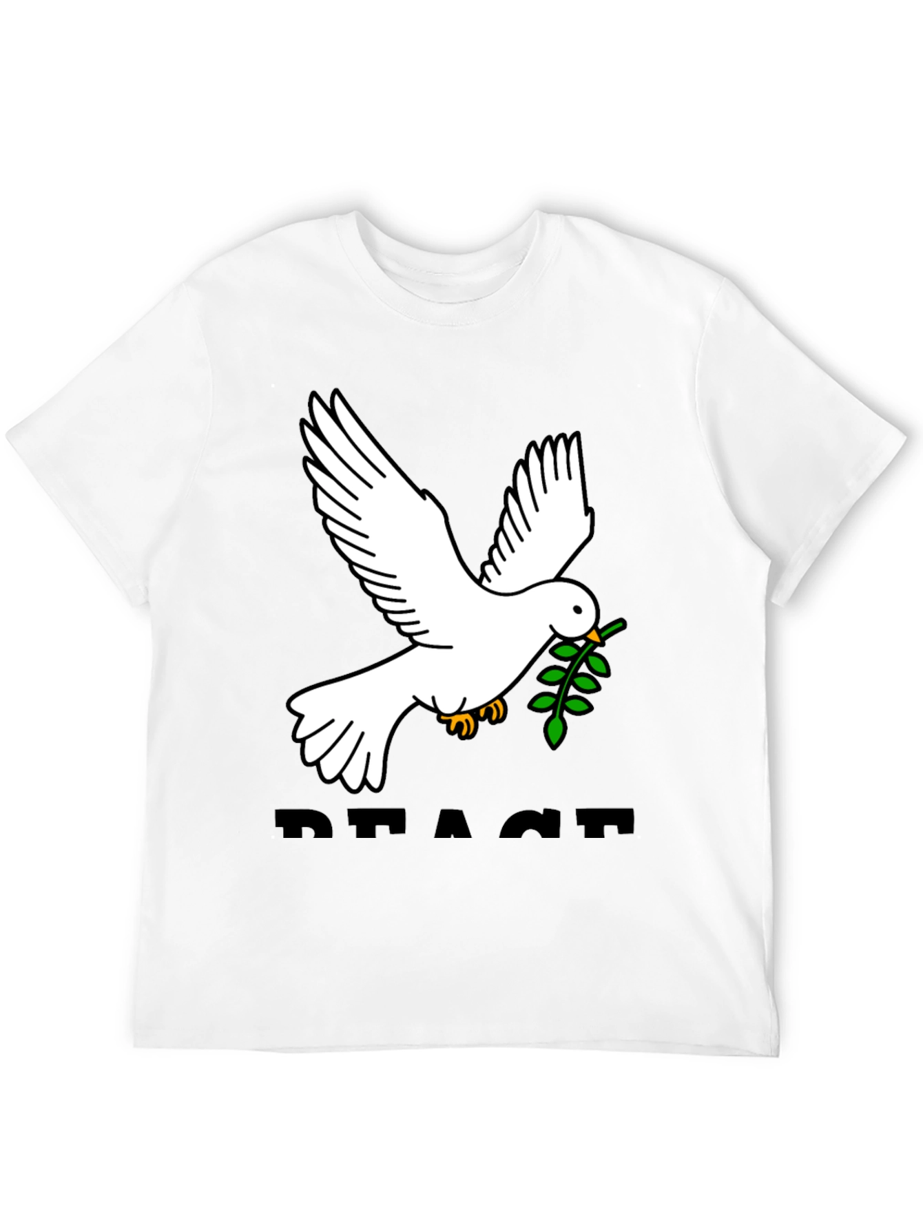 Peace Dove Graphic Tee - Black