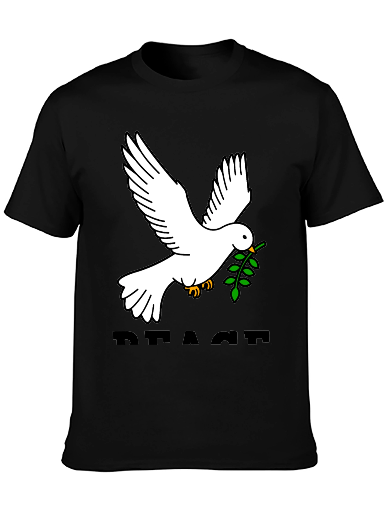 Peace Dove Graphic Tee - Black