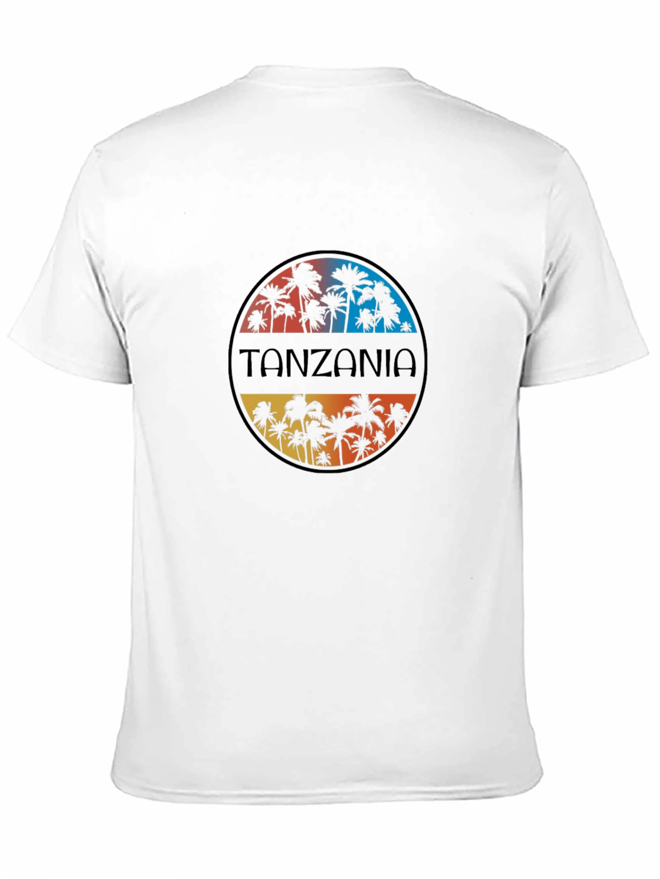 Tanzania Palm Tree Graphic Tee - Tropical Vacation Shirt