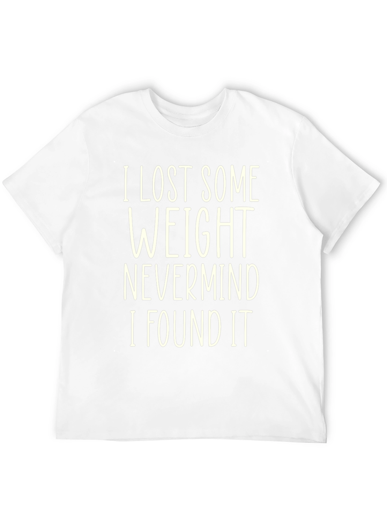 Funny Weight Loss Humor Black T-Shirt