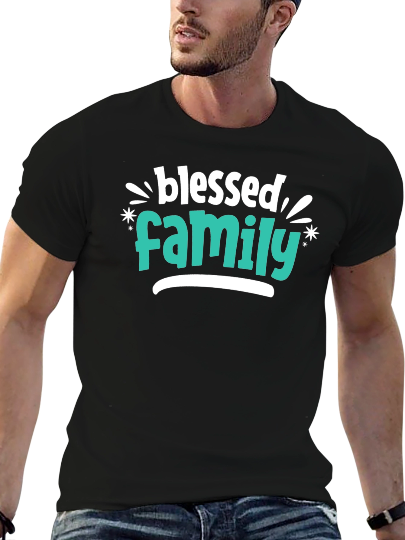 Blessed Family Graphic Tee - Stylish Comfort
