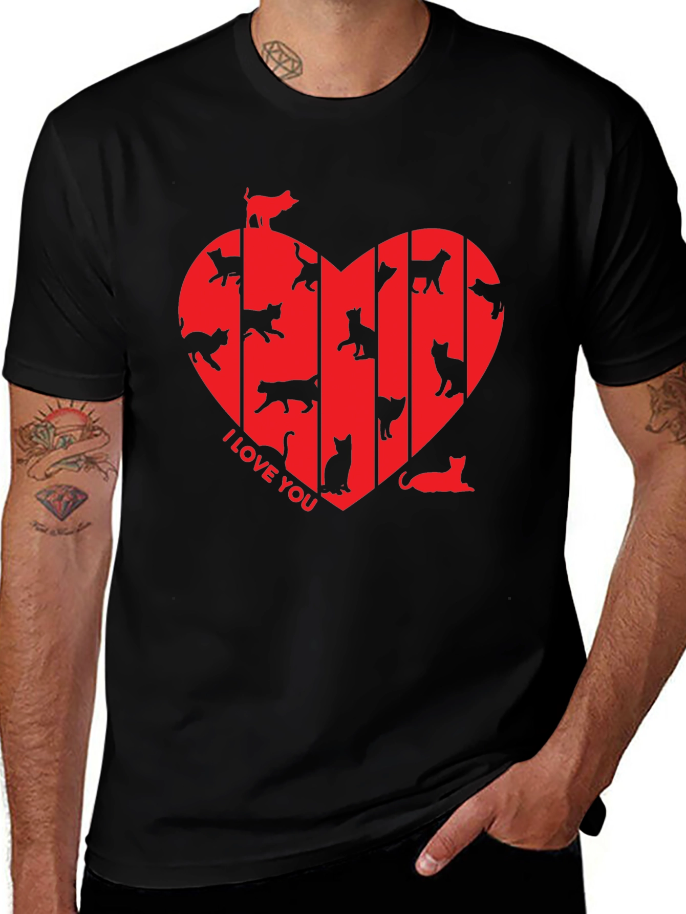 I Love You Cats T-Shirt