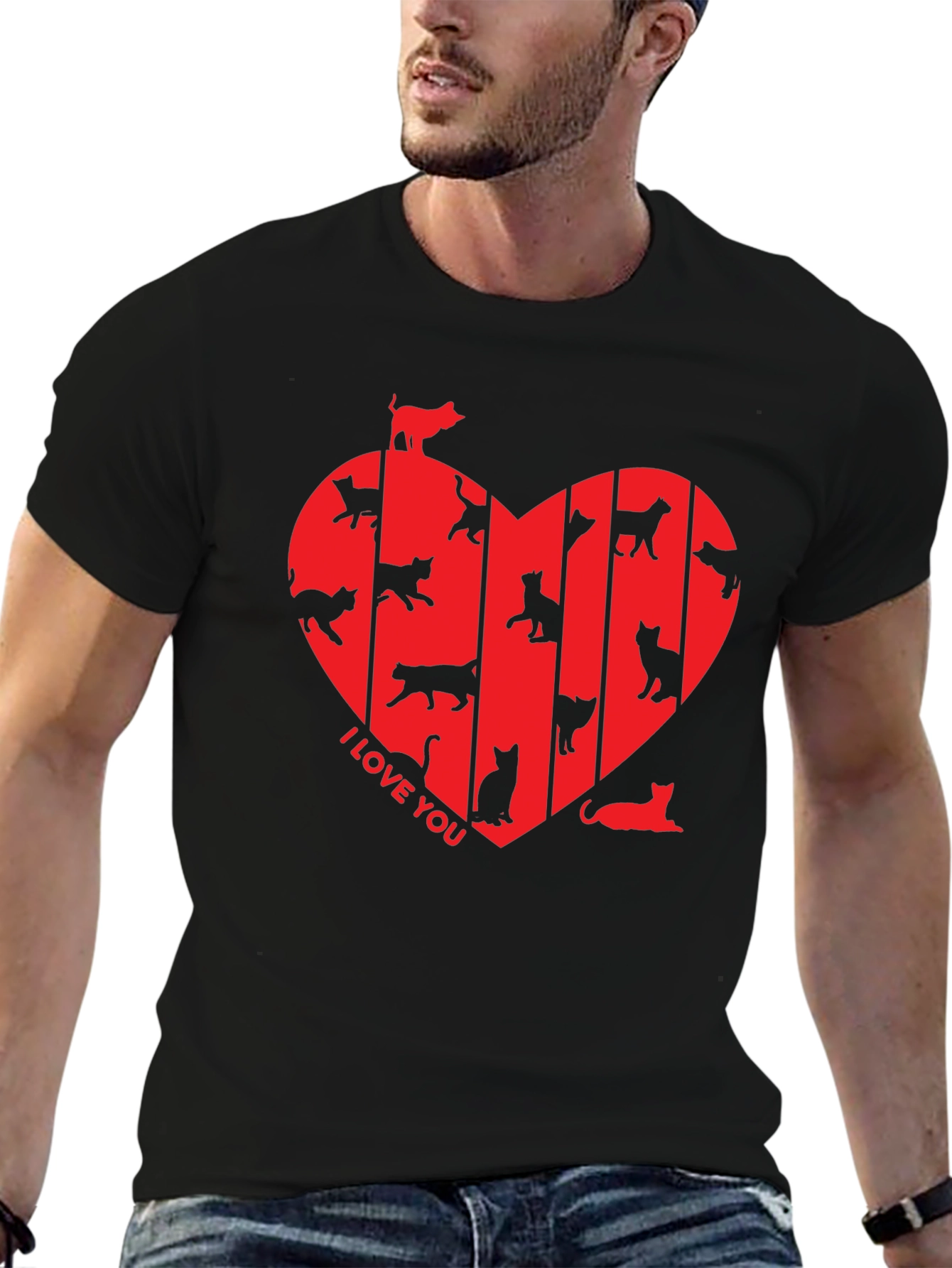 I Love You Cats T-Shirt