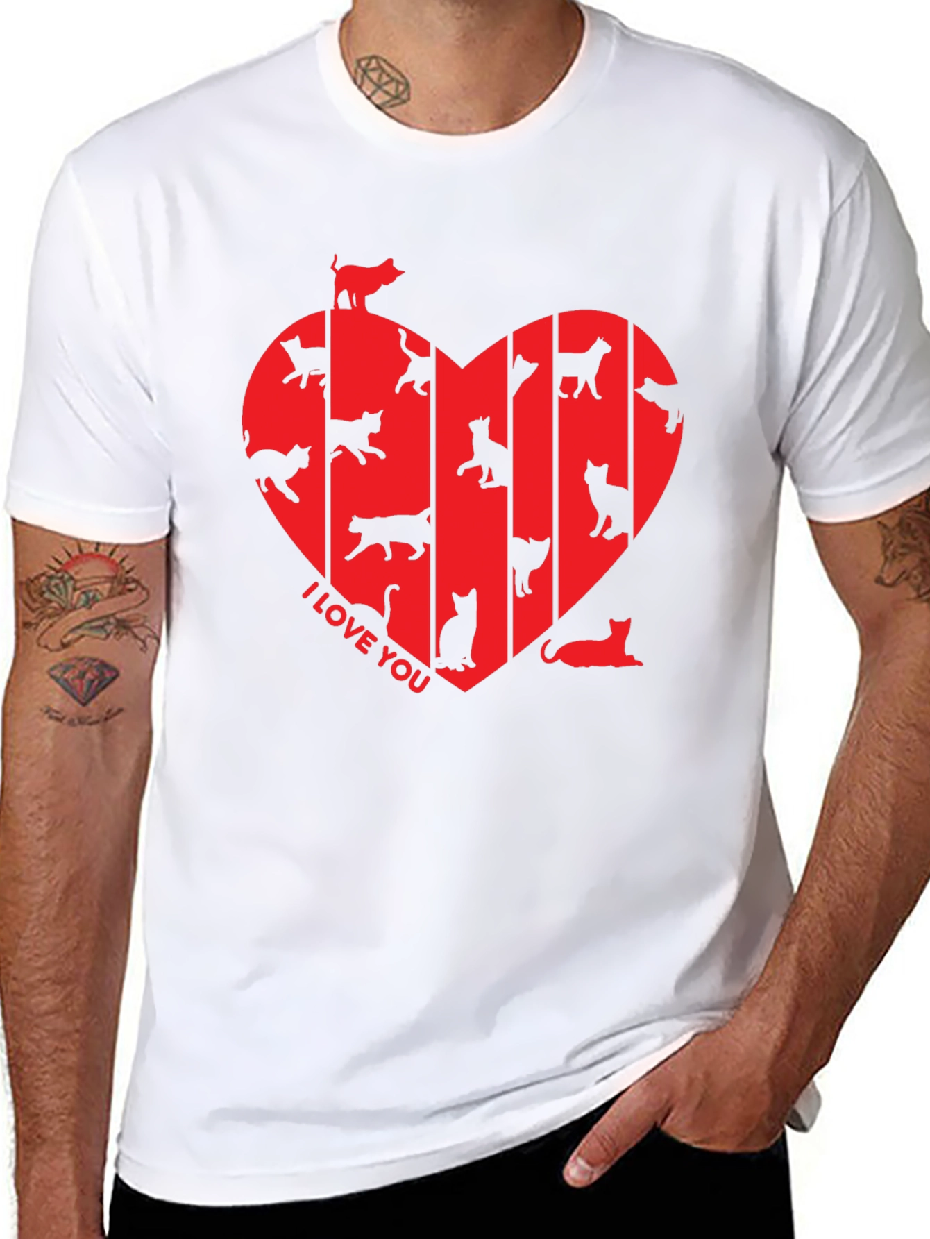I Love You Cats T-Shirt