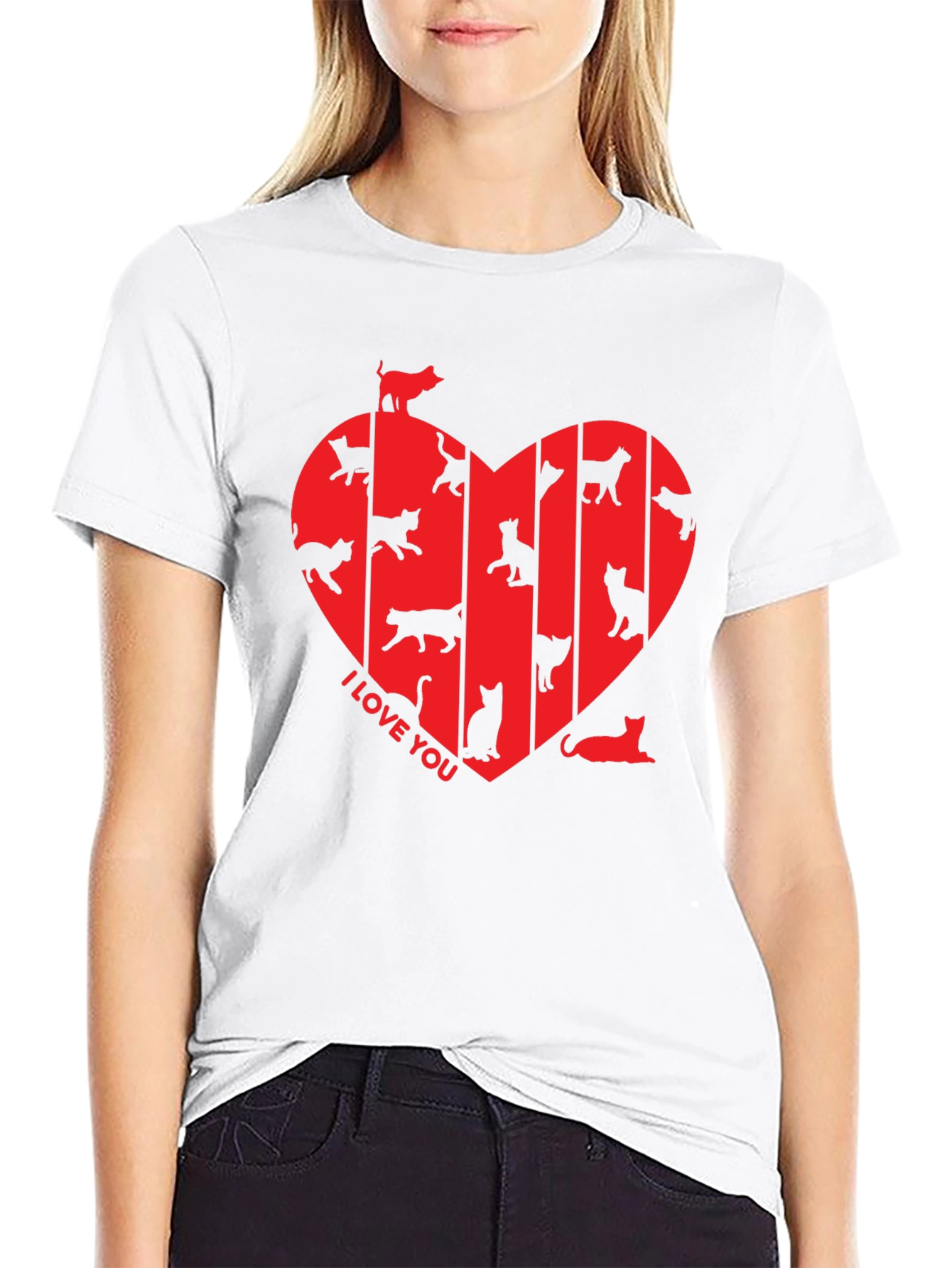 I Love You Cats T-Shirt