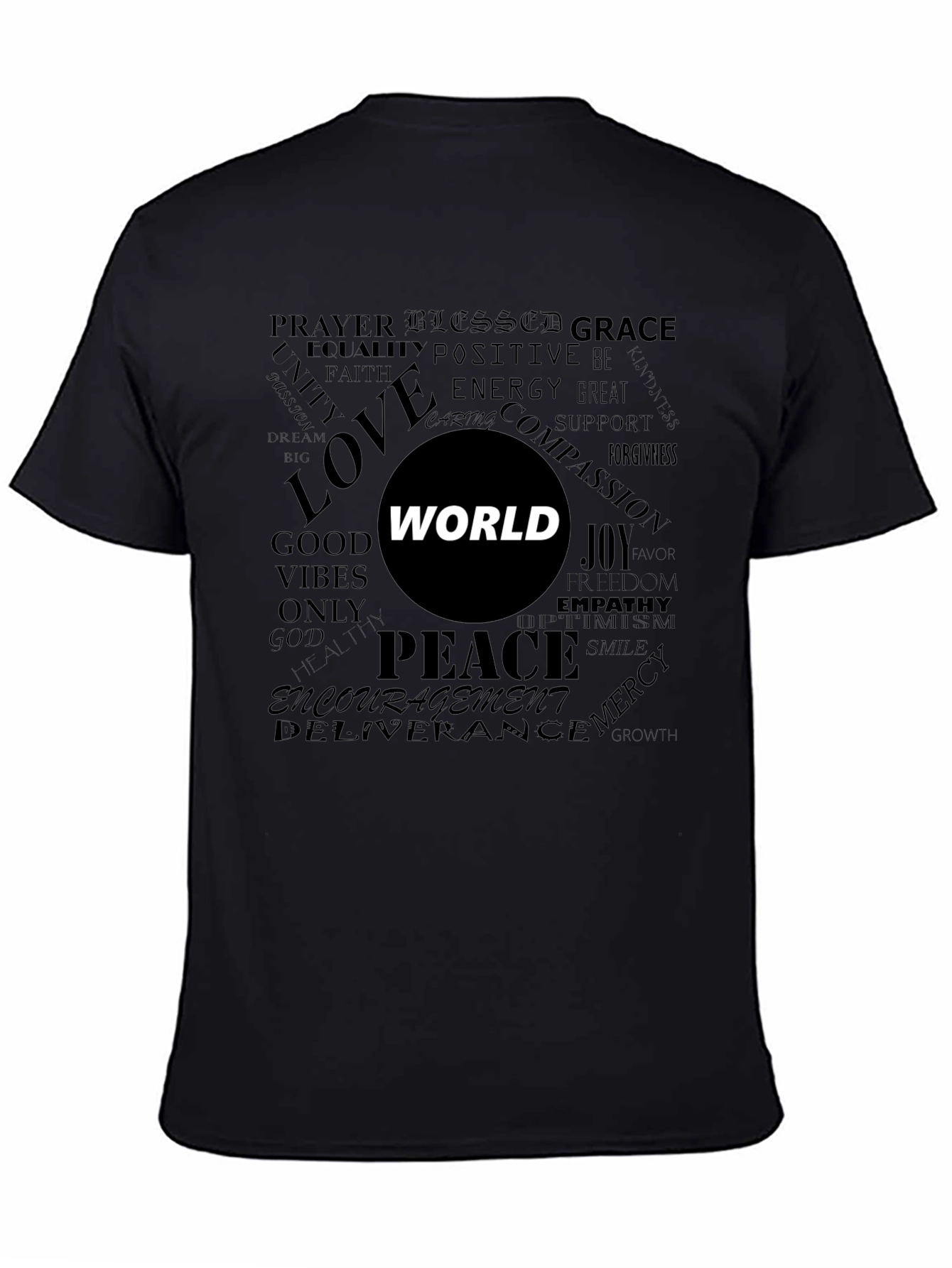 Inspirational Word Art Graphic T-Shirt