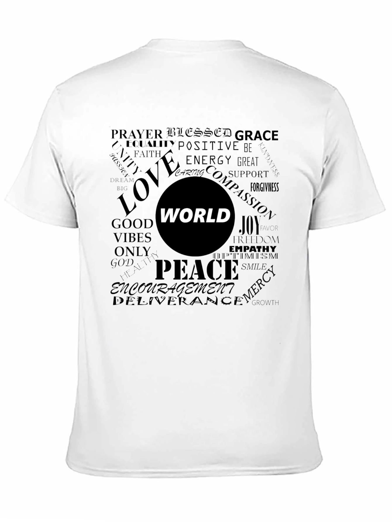 Inspirational Word Art Graphic T-Shirt