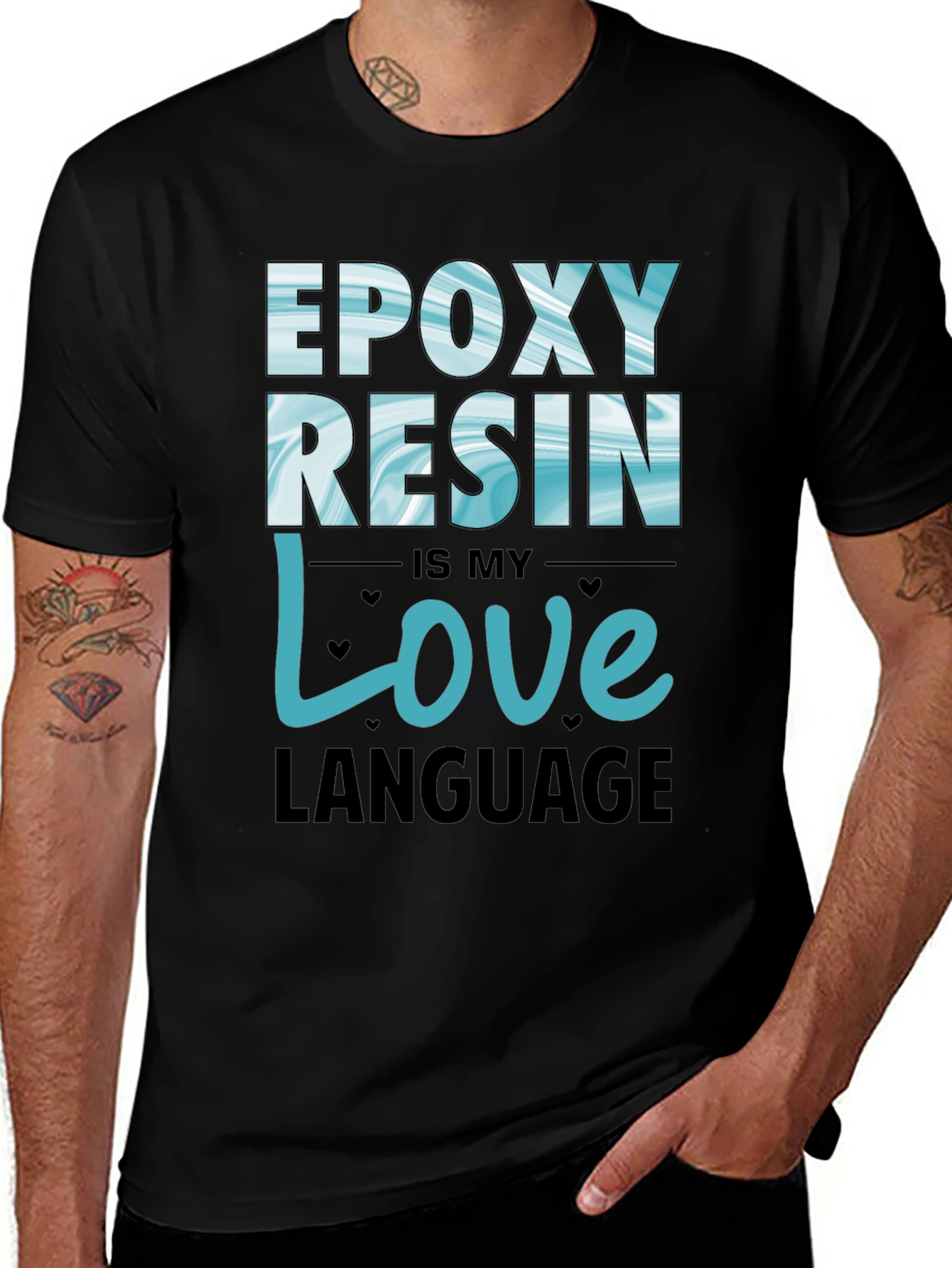 Epoxy Resin Love Language T-Shirt